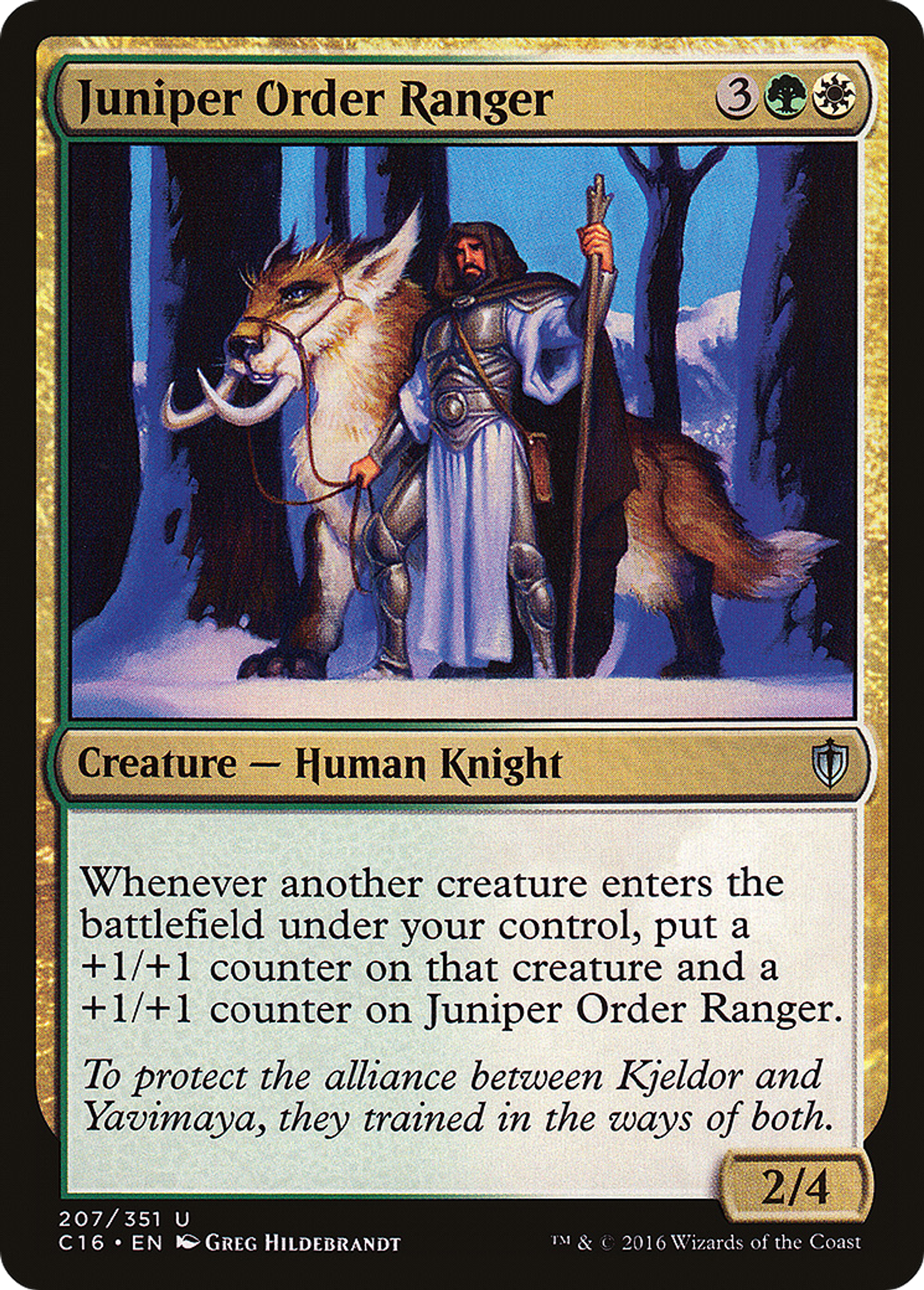 Juniper Order Ranger — Commander 2016 — Magic: The Gathering