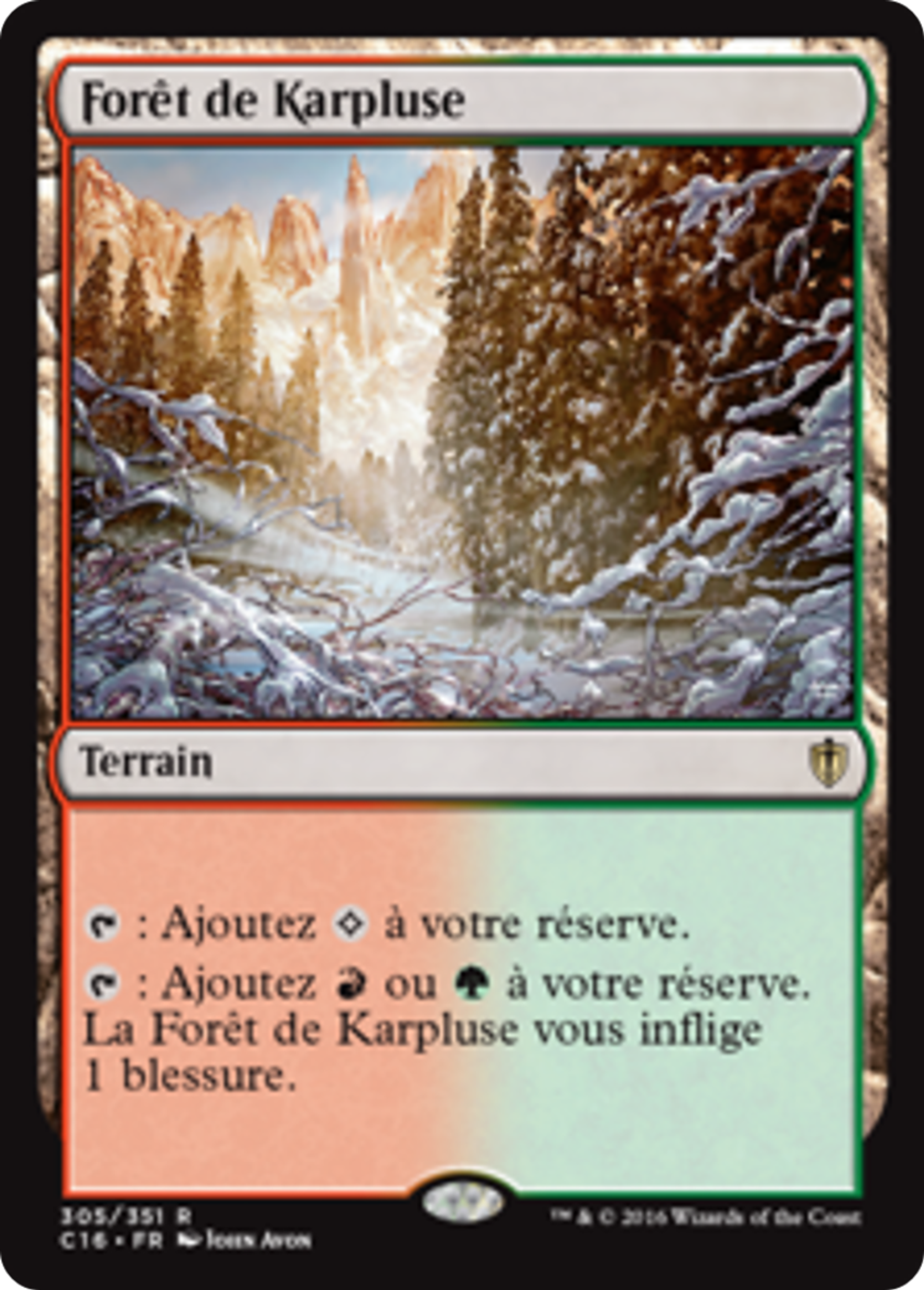 Forêt de Karpluse — Commander 2016 — Magic: The Gathering