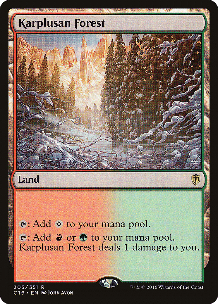 Karplusan Forest — Commander 2016 — Magic: The Gathering