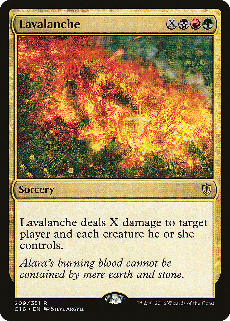 Lavalanche — Commander 2016 — Magic: The Gathering