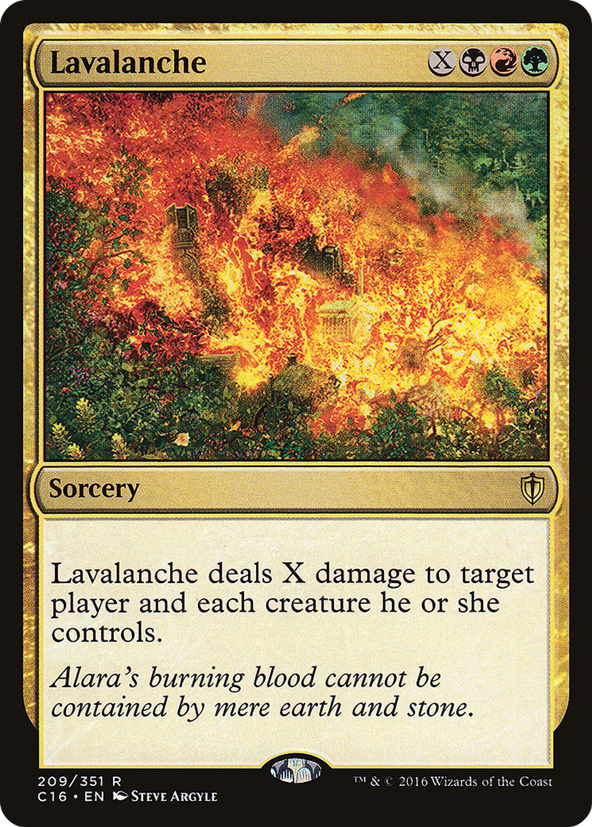 Lavalanche — Commander 2016 — Magic: The Gathering