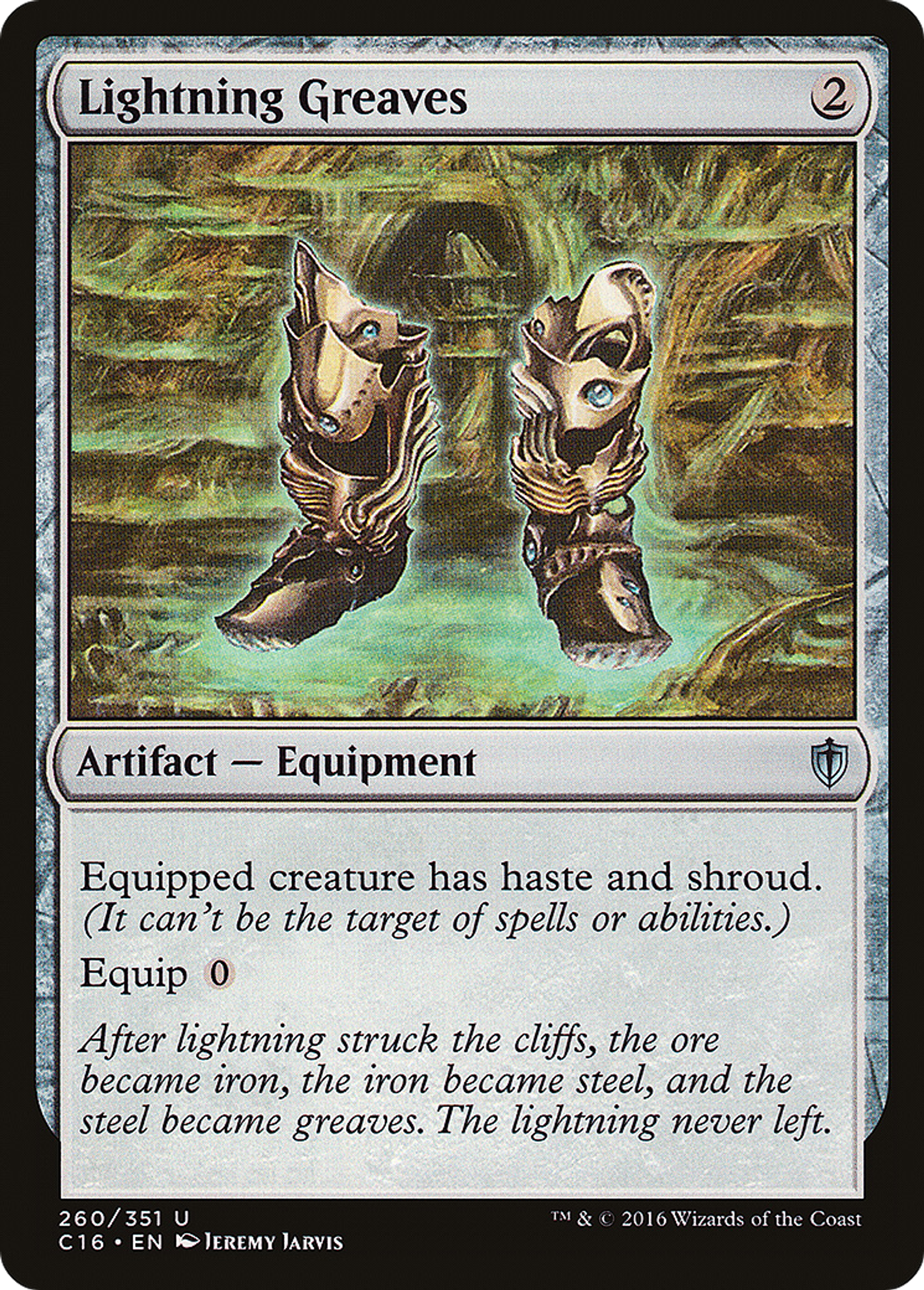 Lightning Greaves — Commander 2016 — Magic: The Gathering