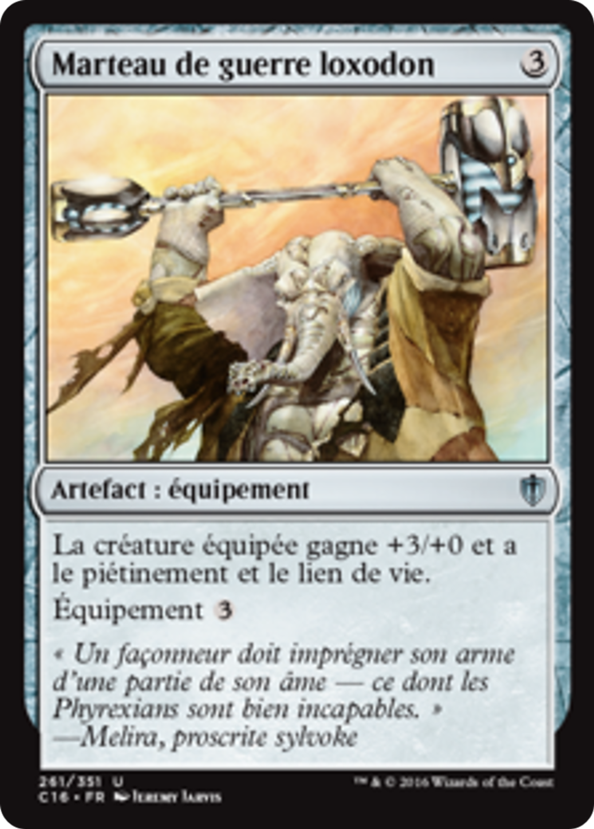 Marteau de guerre loxodon — Commander 2016 — Magic: The Gathering