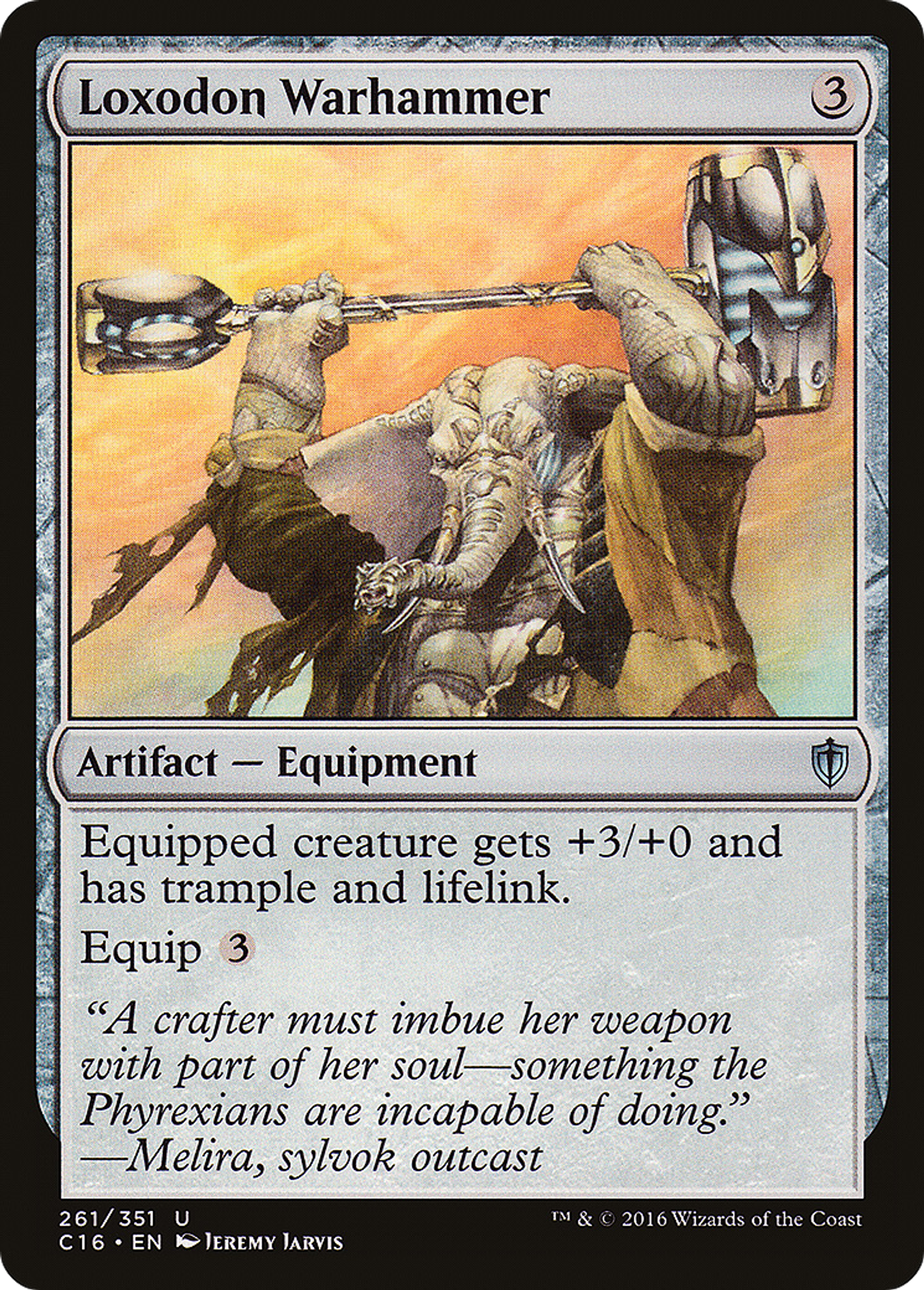 Loxodon Warhammer — Commander 2016 — Magic: The Gathering