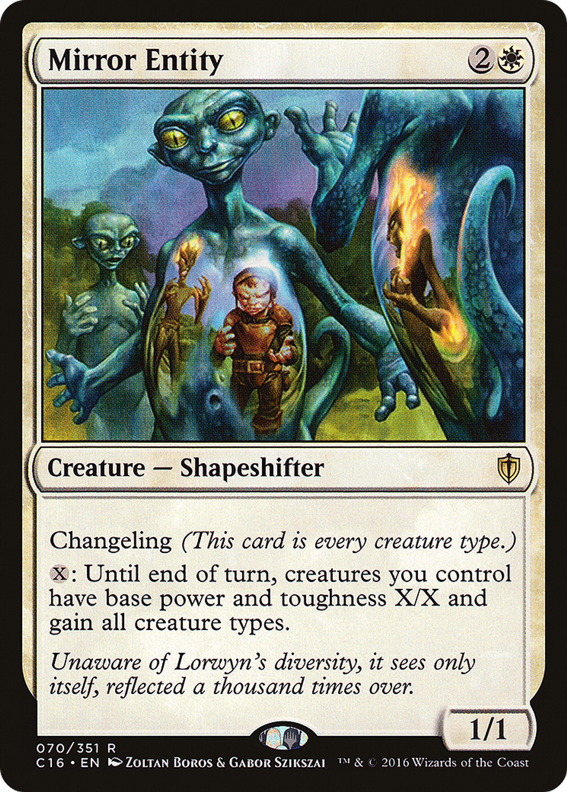Mirror Entity — Commander 2016 — Magic: The Gathering
