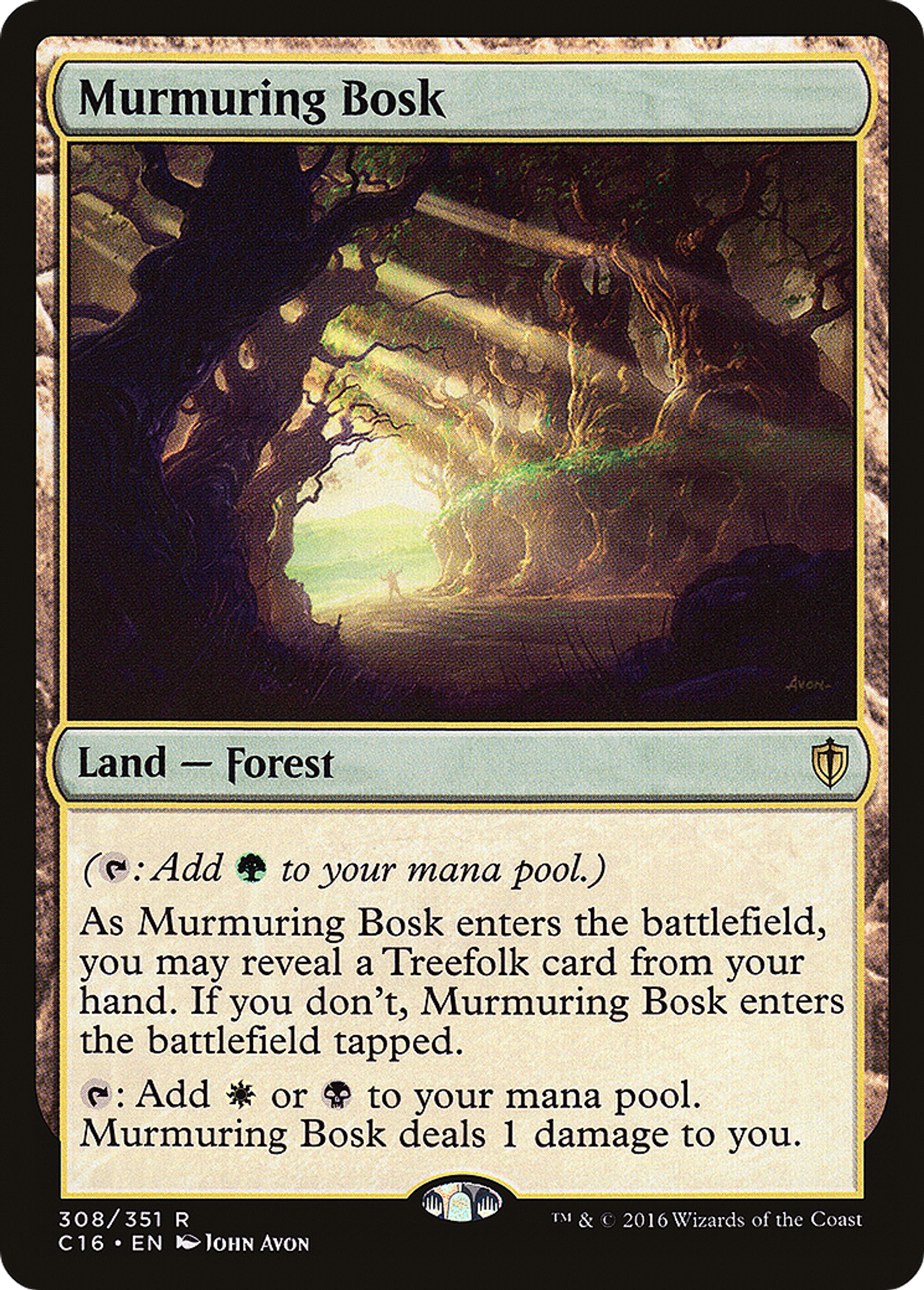Murmuring Bosk — Commander 2016 — Magic: The Gathering