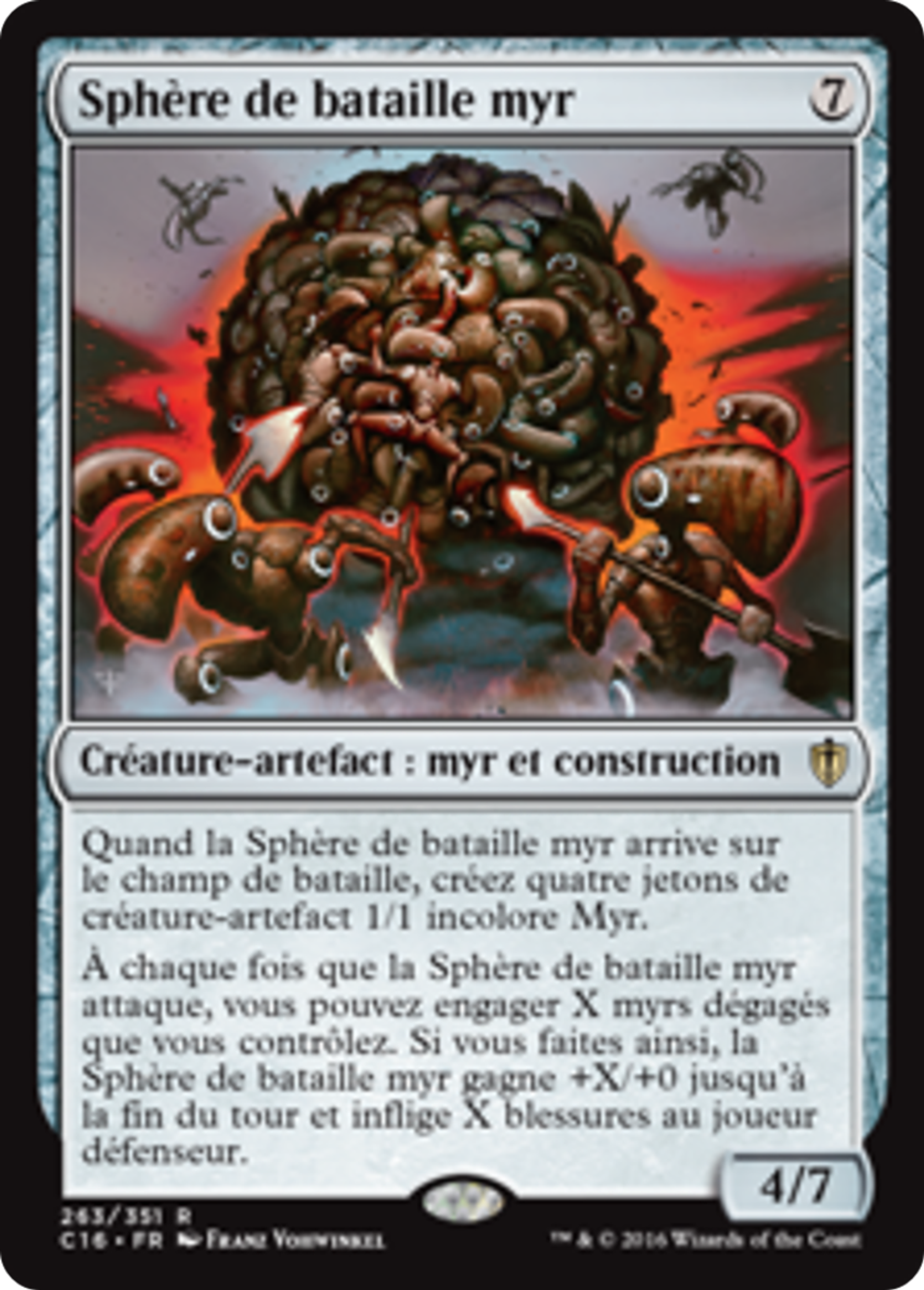 Sphère de bataille myr — Commander 2016 — Magic: The Gathering