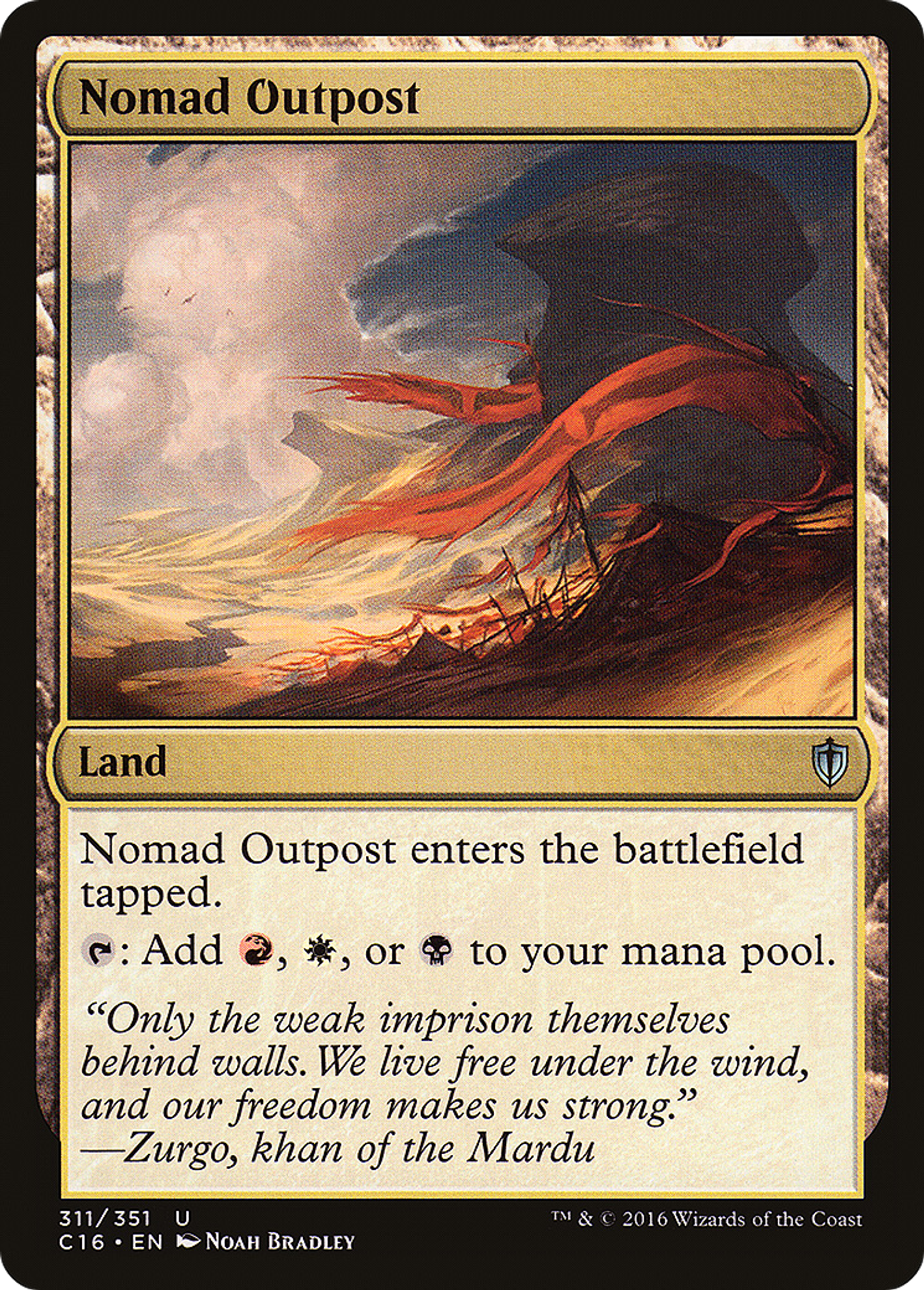 Nomad Outpost — Commander 2016 — Magic: The Gathering