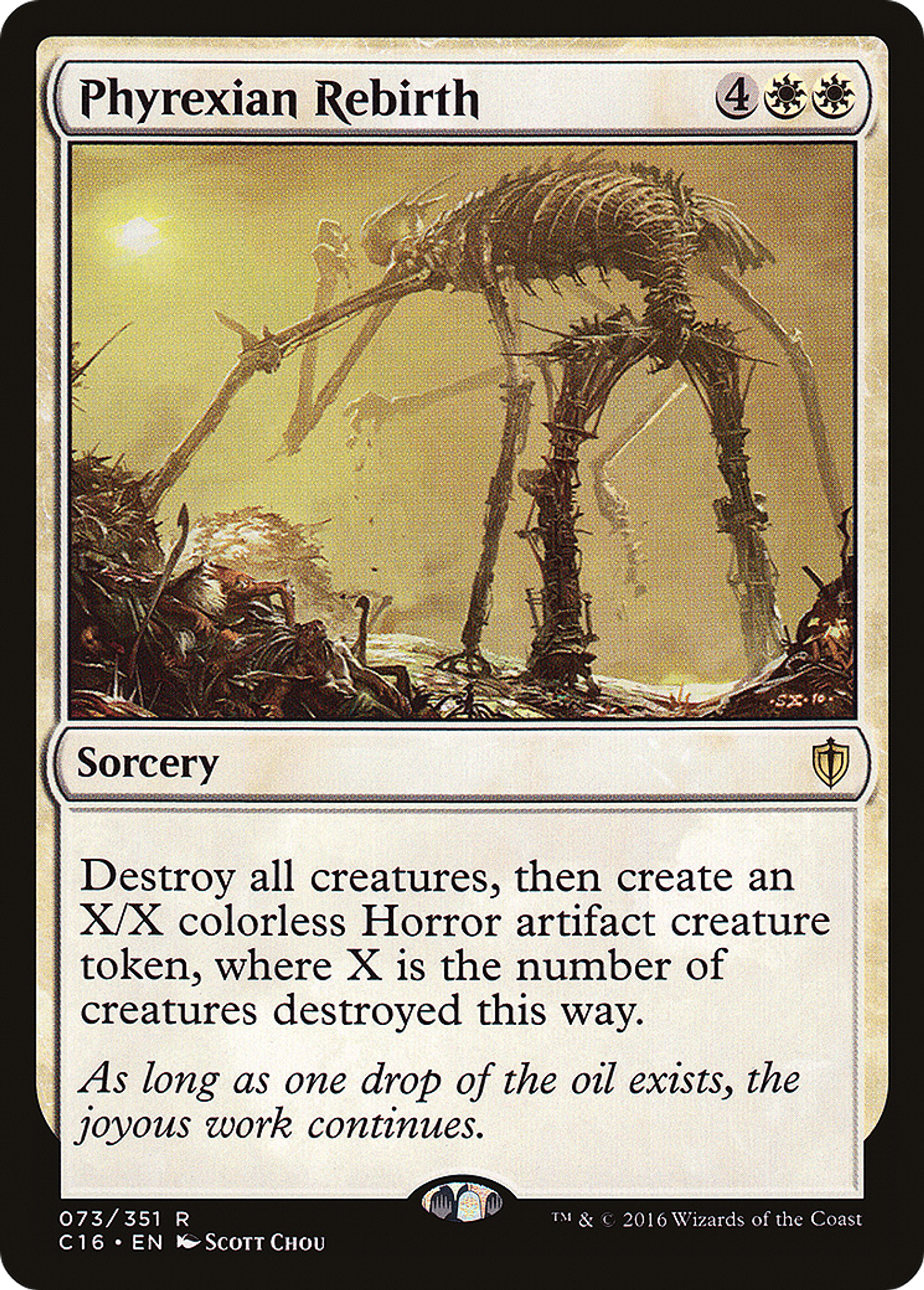 Phyrexian Rebirth — Commander 2016 — Magic: The Gathering