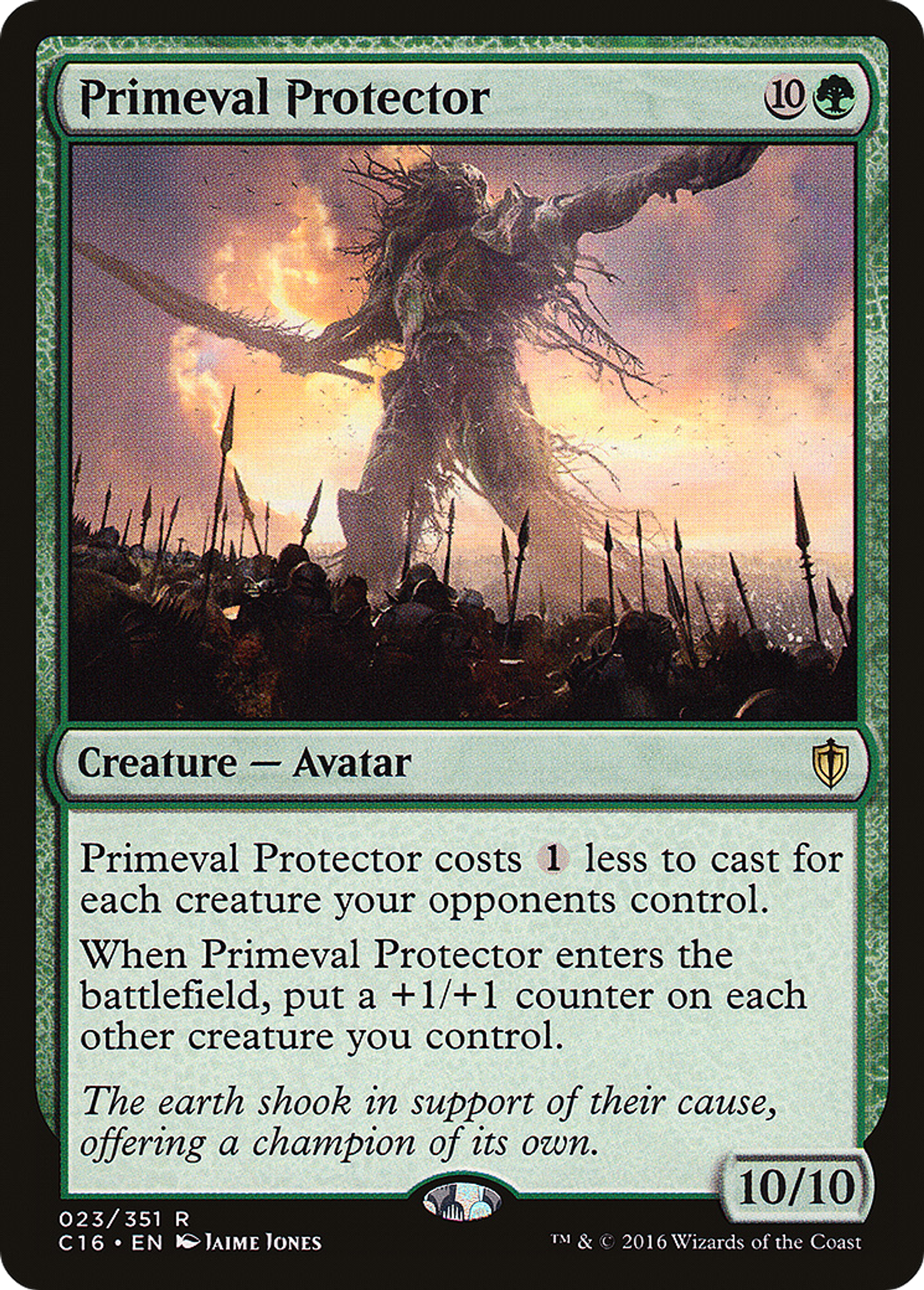 Primeval Protector — Commander 2016 — Magic: The Gathering