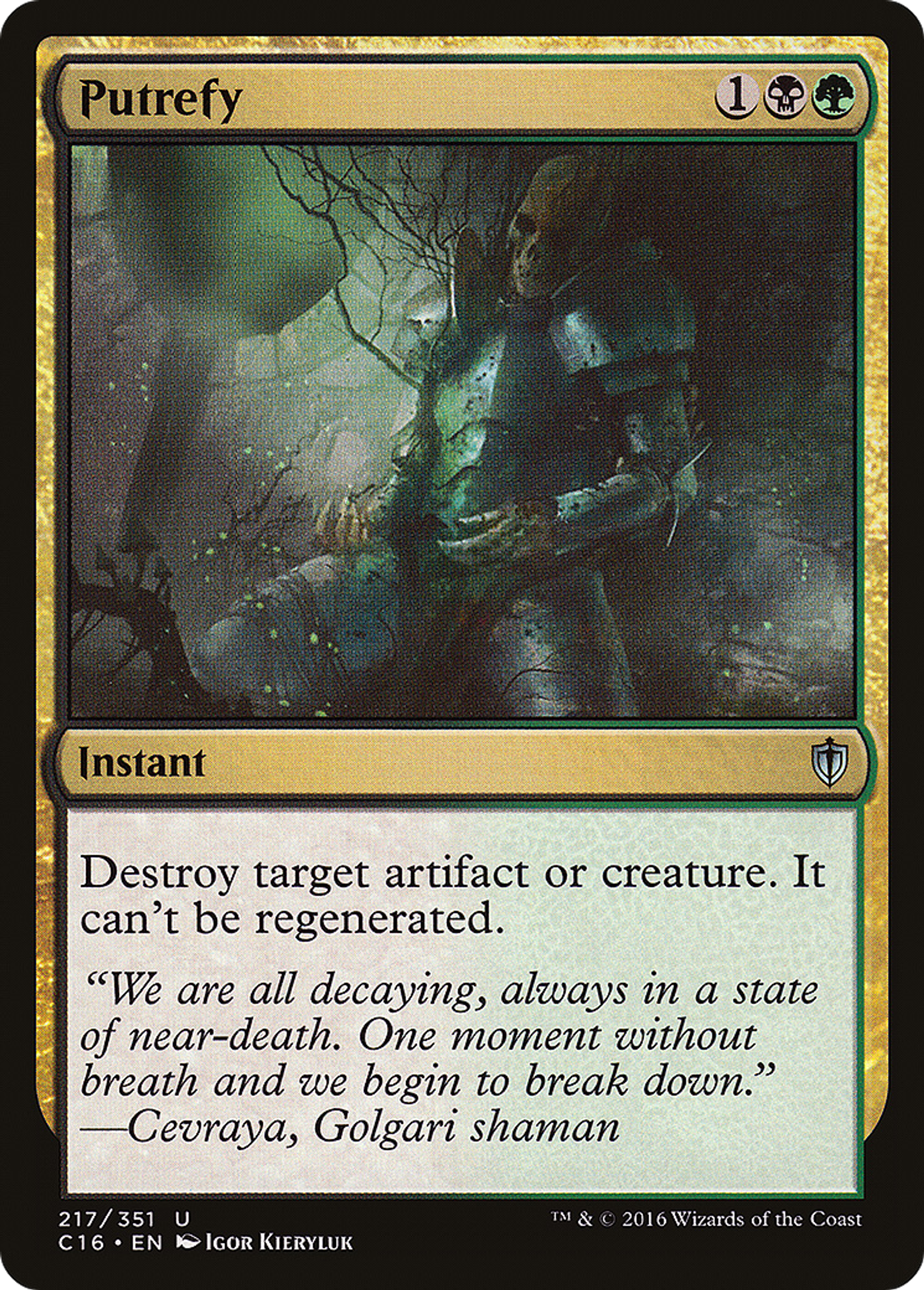 Putrefy — Commander 2016 — Magic: The Gathering