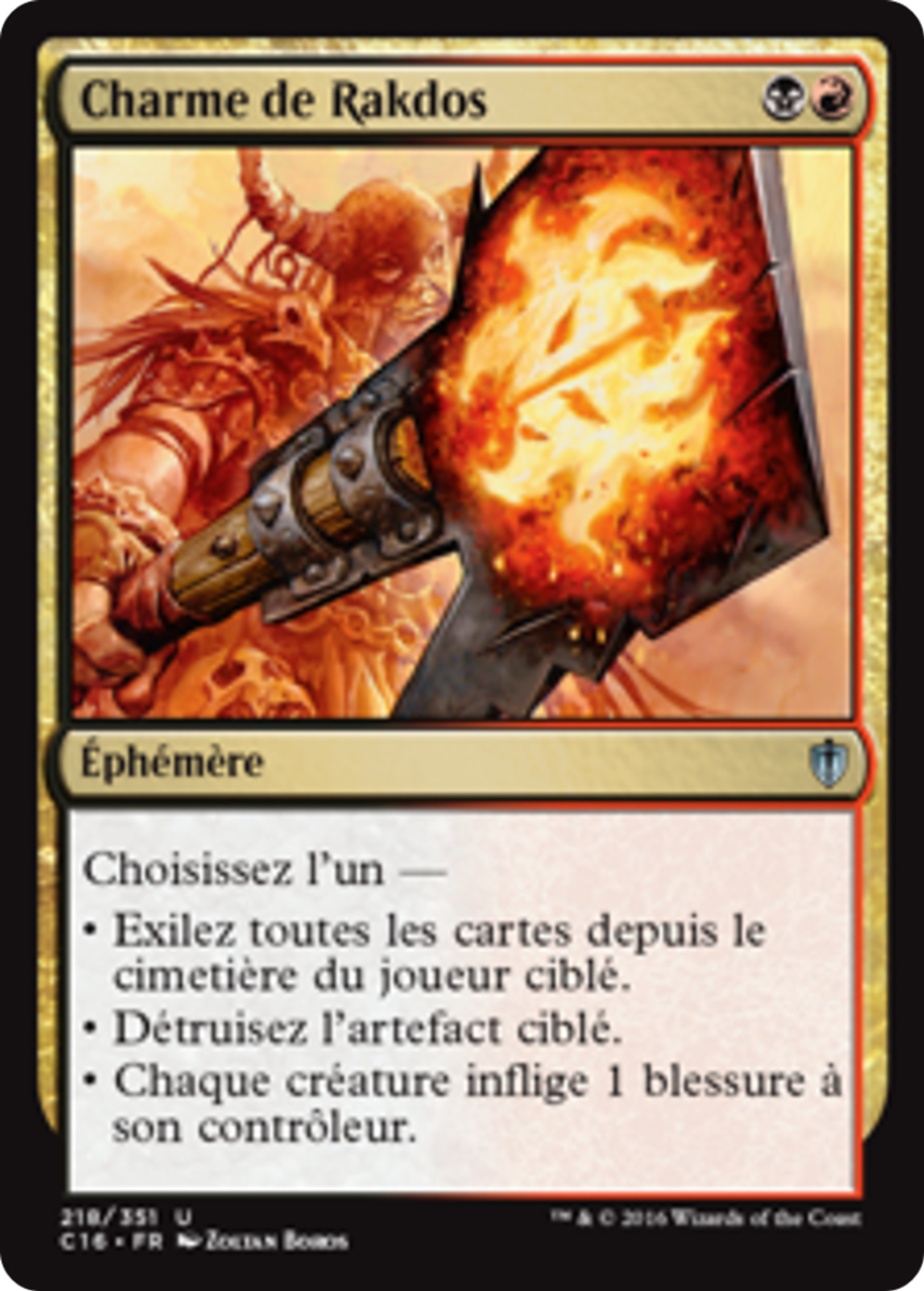 Charme de Rakdos — Commander 2016 — Magic: The Gathering