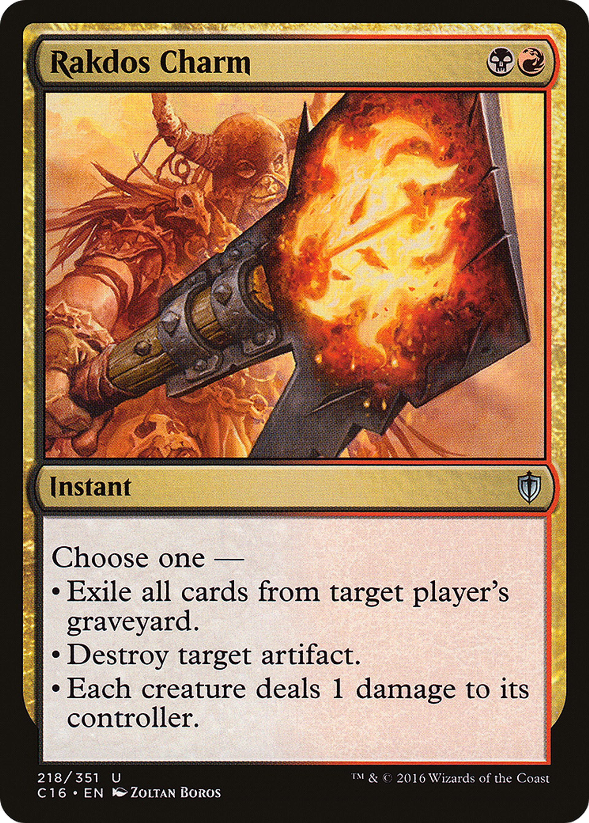 Rakdos Charm — Commander 2016 — Magic: The Gathering