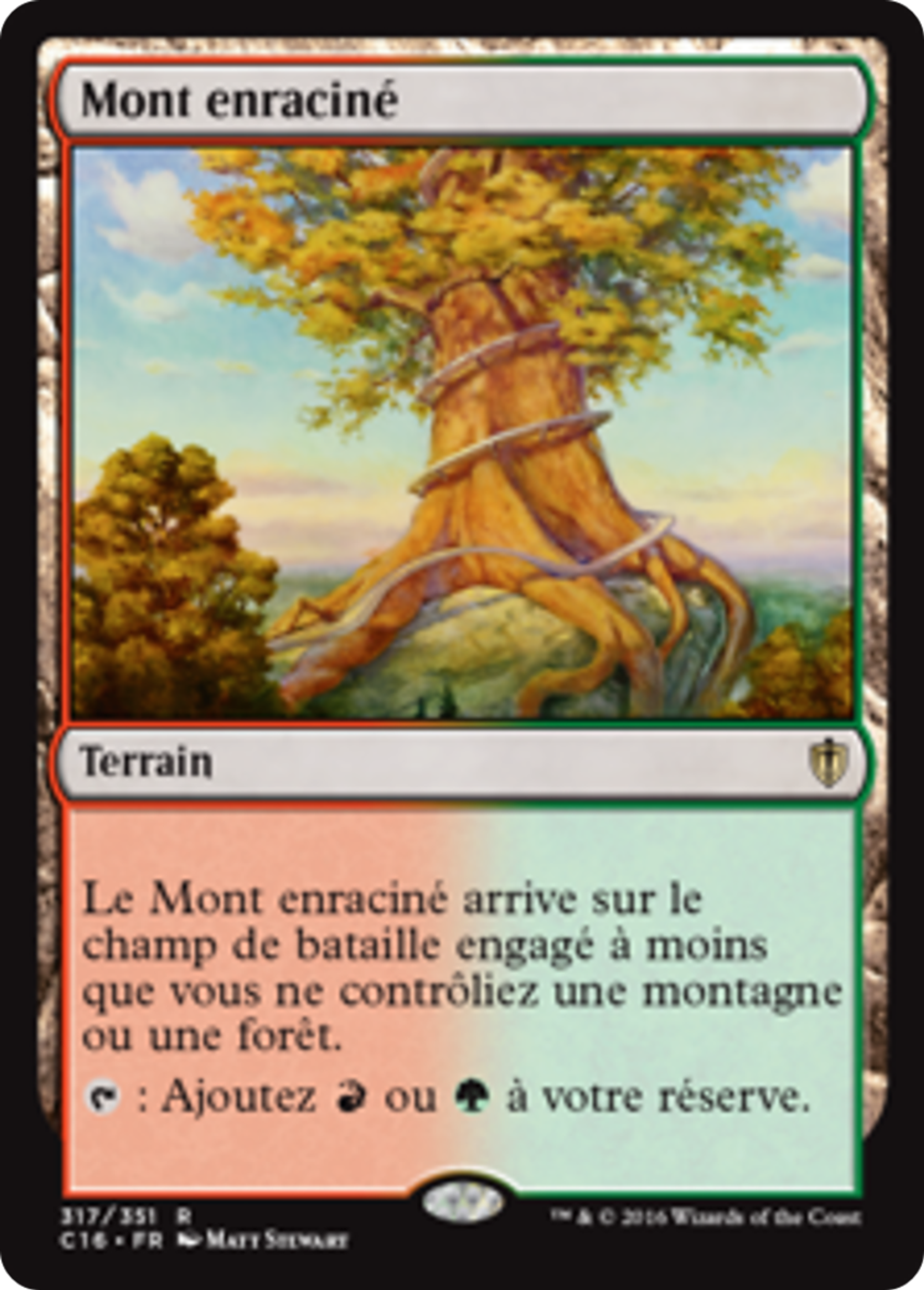 Mont enraciné — Commander 2016 — Magic: The Gathering