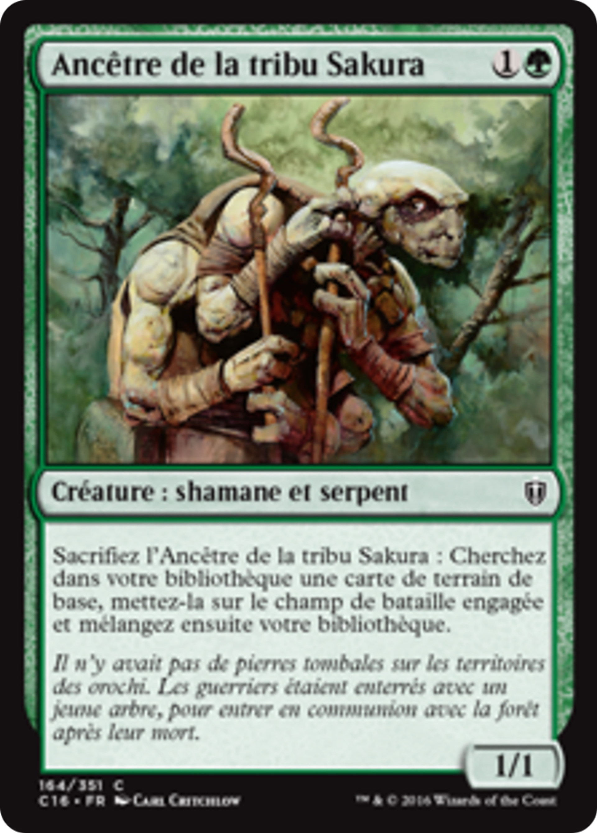 Ancêtre de la tribu Sakura — Commander 2016 — Magic: The Gathering
