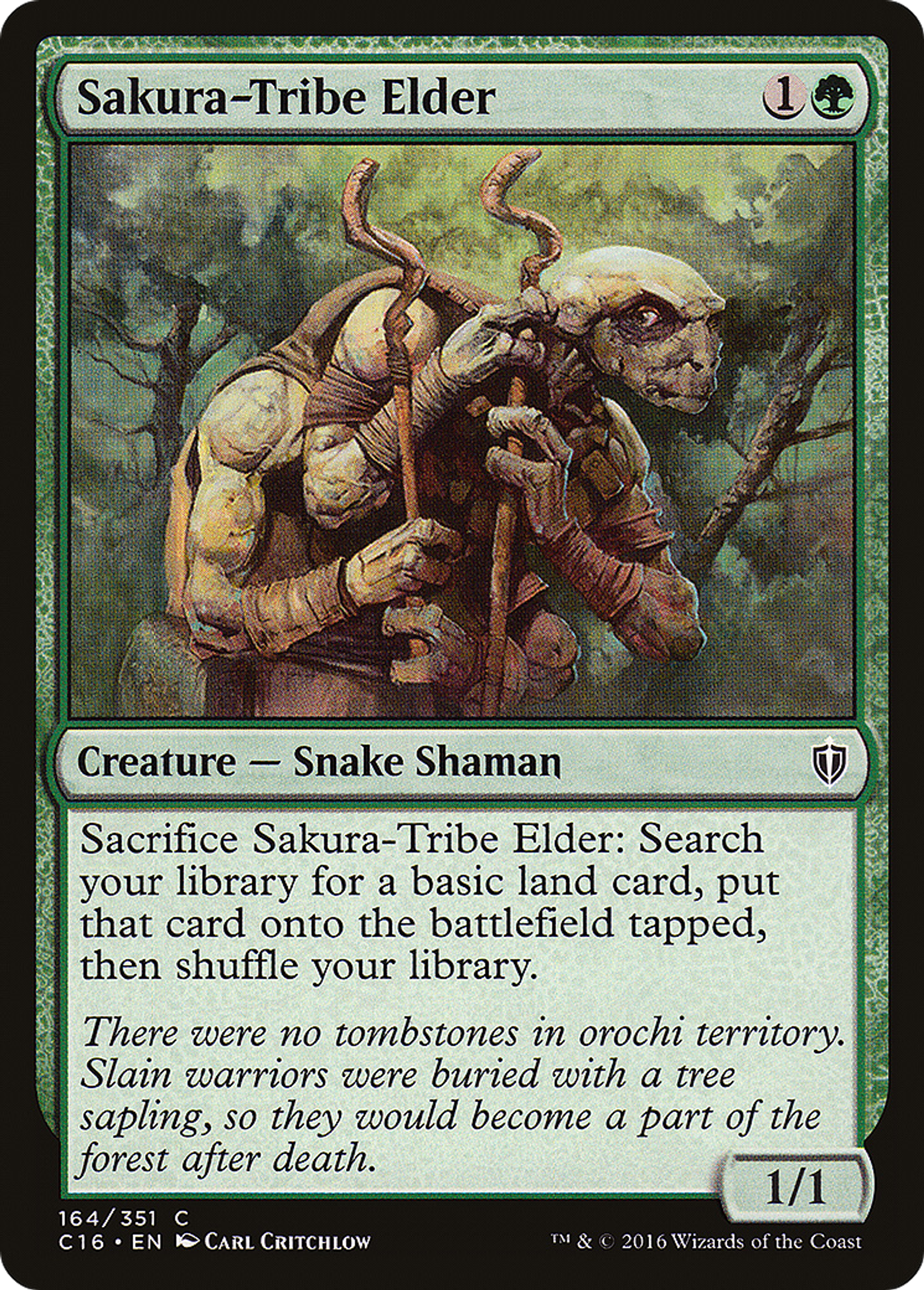 Sakura-Tribe Elder — Commander 2016 — Magic: The Gathering
