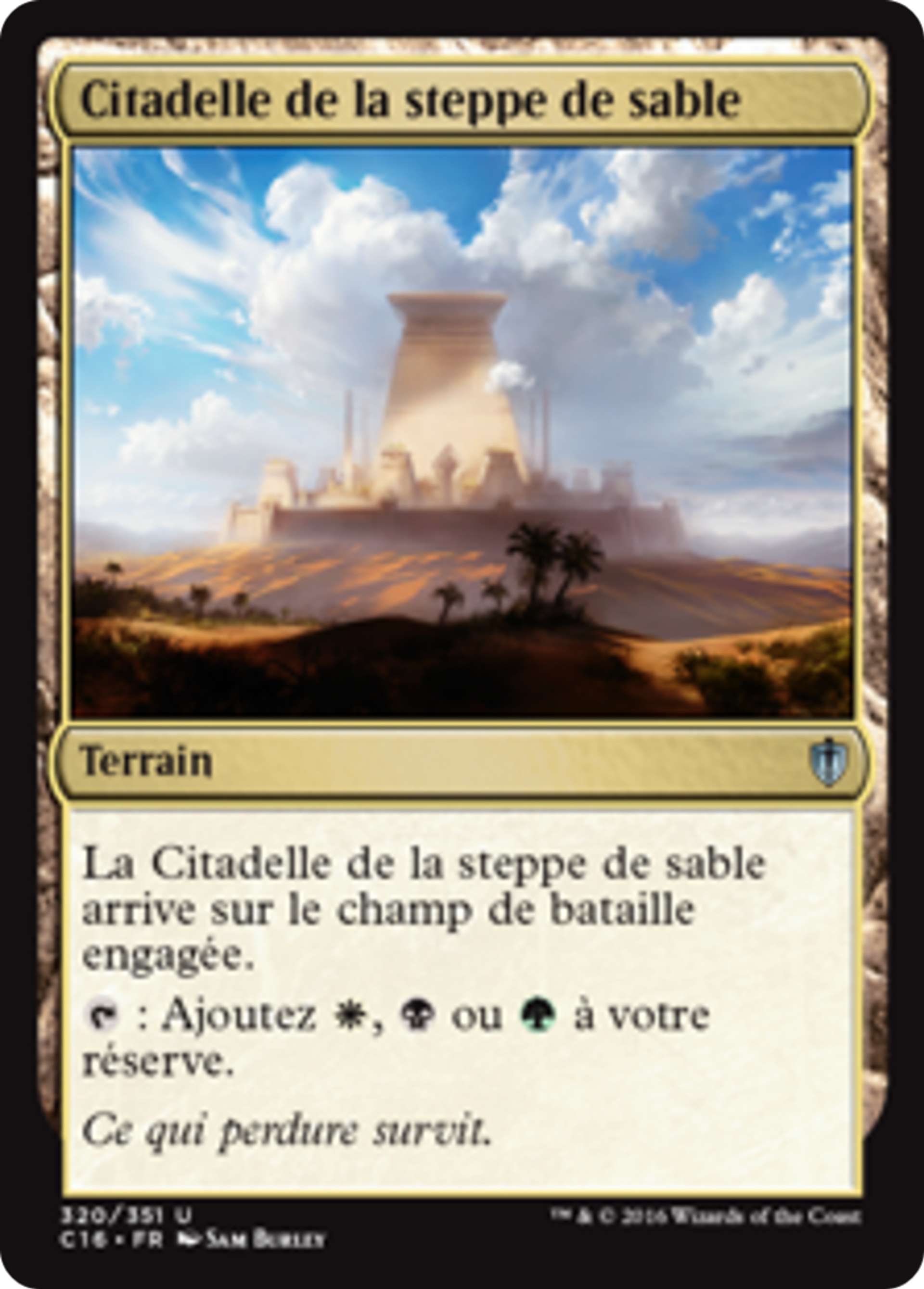 Citadelle de la steppe de sable — Commander 2016 — Magic: The Gathering