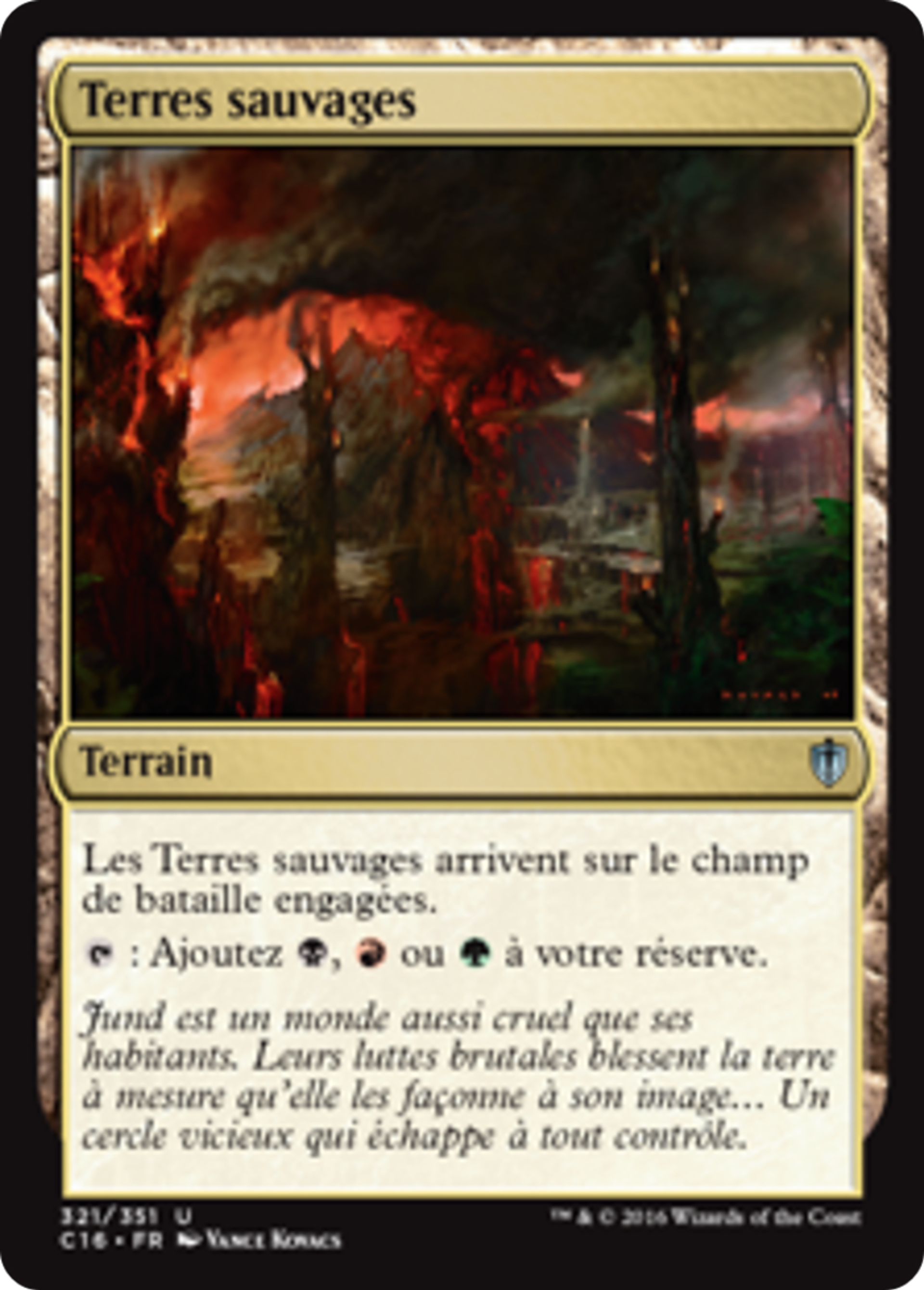 Terres sauvages — Commander 2016 — Magic: The Gathering