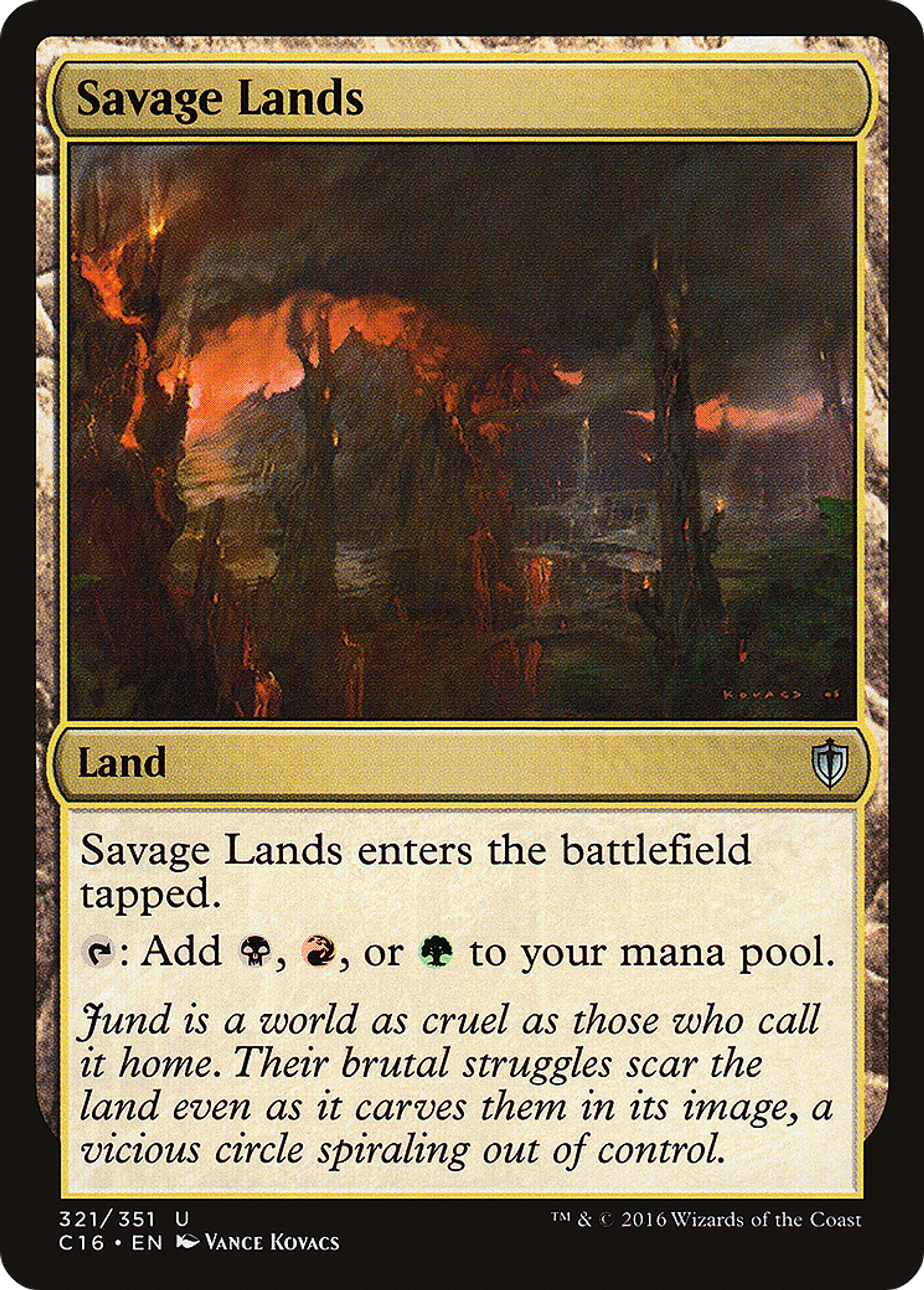 Savage Lands — Commander 2016 — Magic: The Gathering