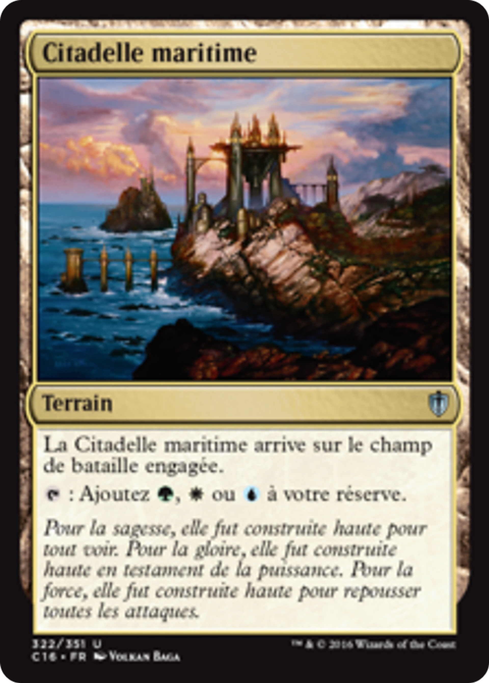 Citadelle maritime — Commander 2016 — Magic: The Gathering