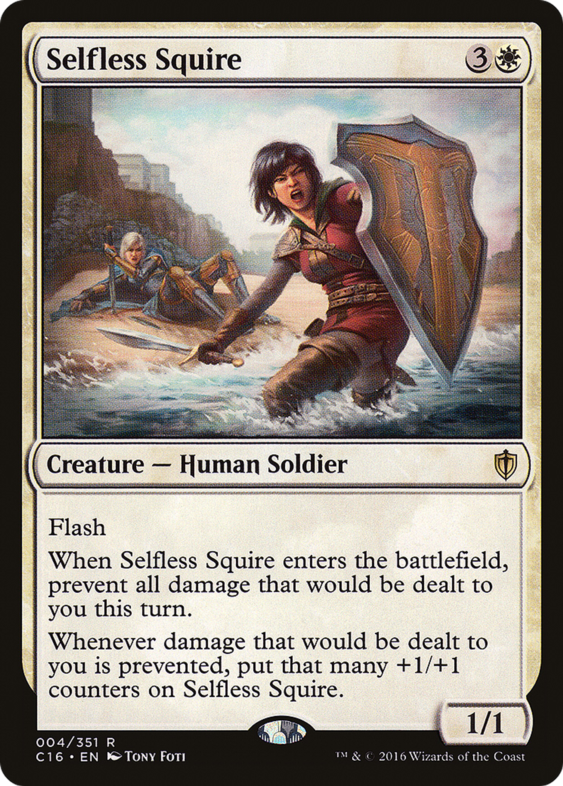 Selfless Squire — Commander 2016 — Magic: The Gathering
