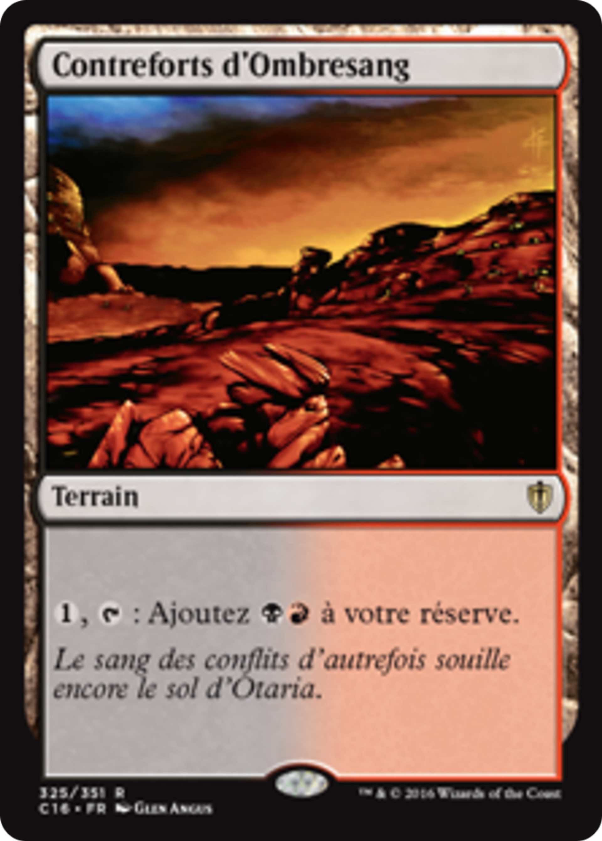 Contreforts d'Ombresang — Commander 2016 — Magic: The Gathering