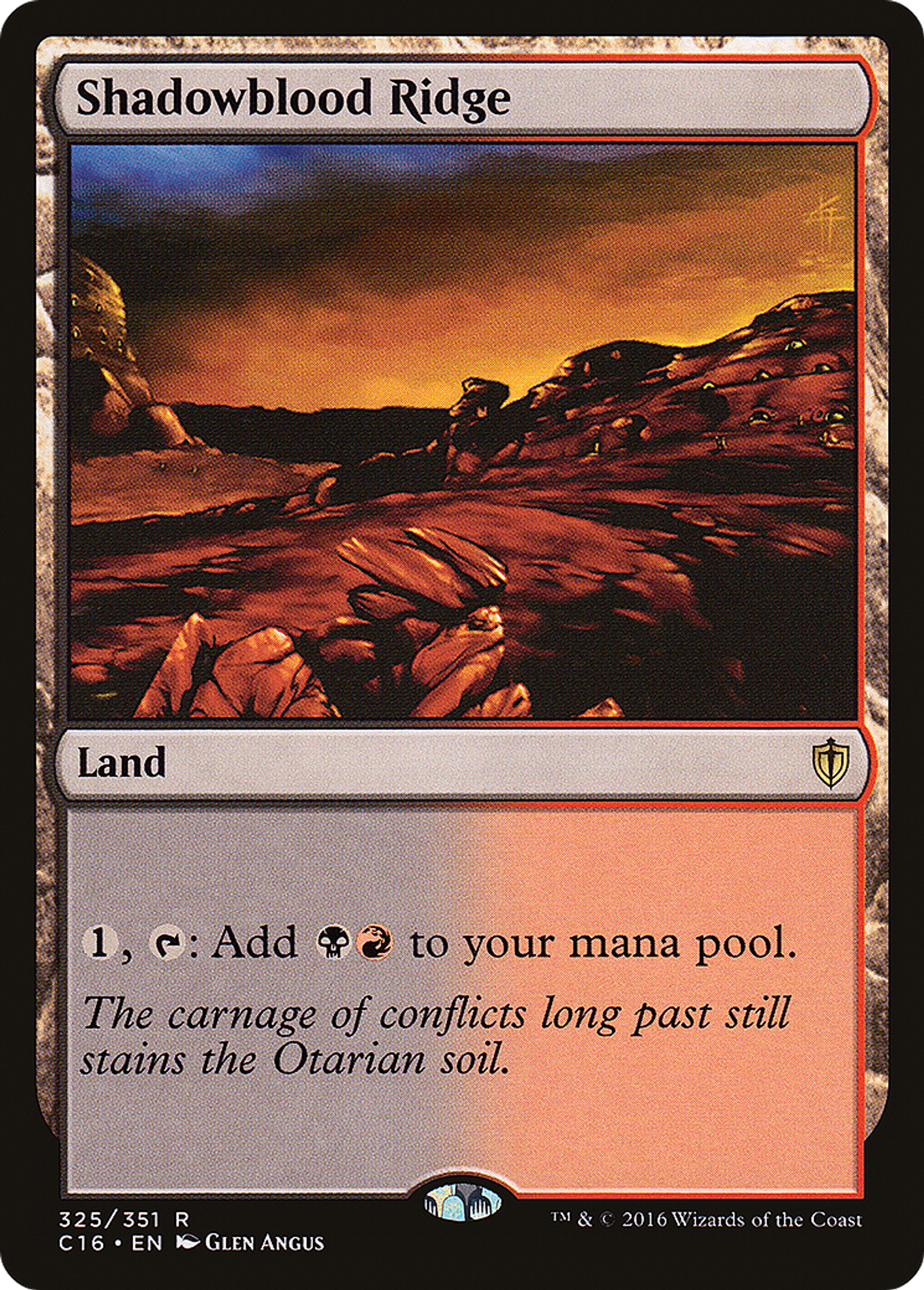 Shadowblood Ridge — Commander 2016 — Magic: The Gathering