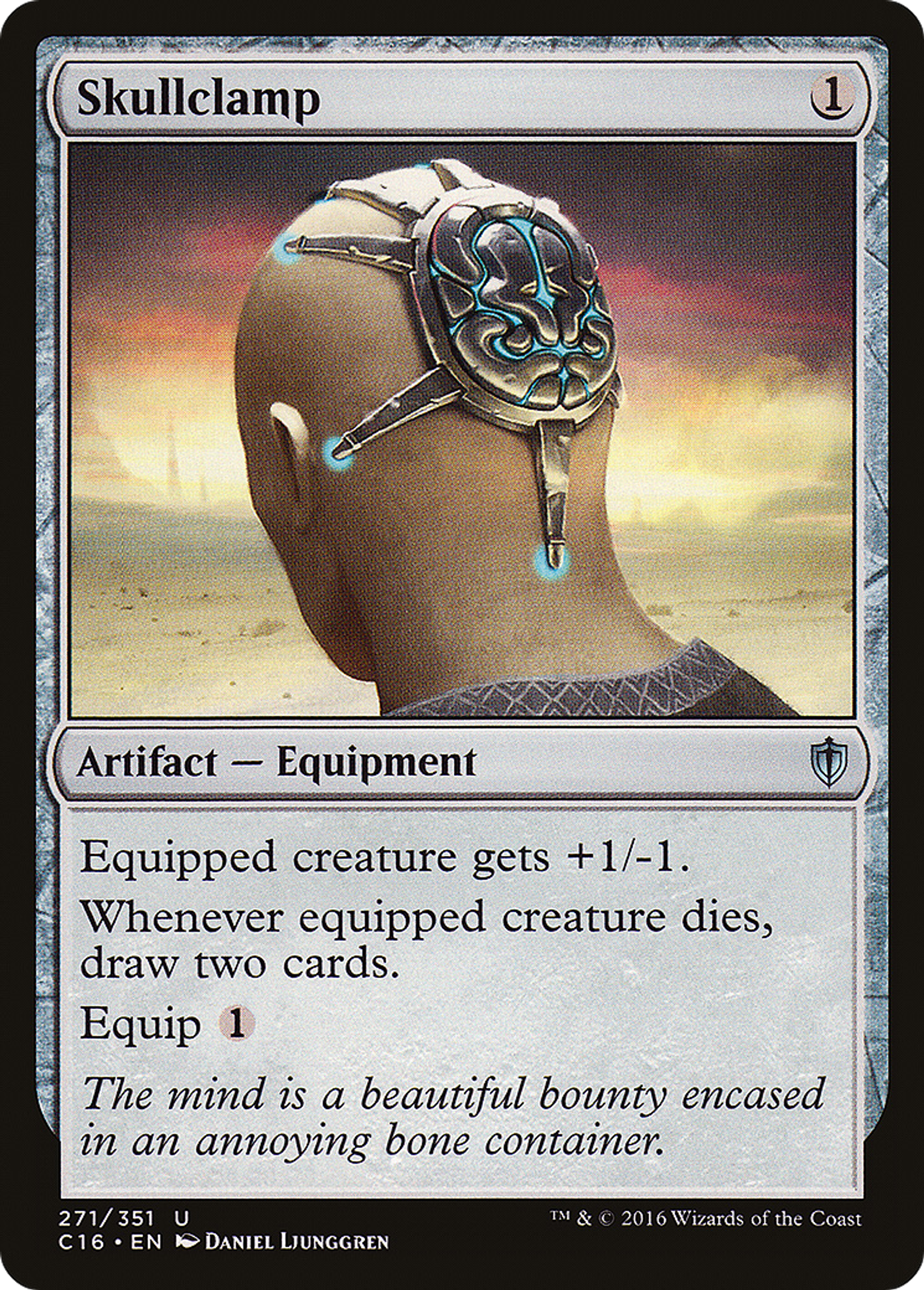 Skullclamp — Commander 2016 — Magic: The Gathering