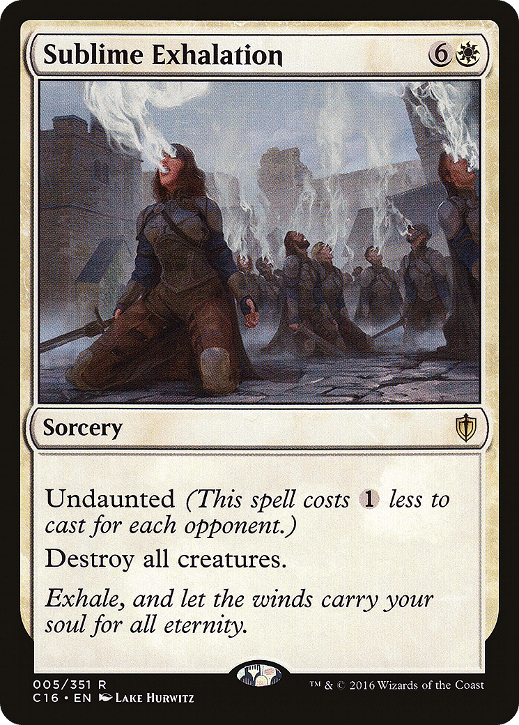 Sublime Exhalation — Commander 2016 — Magic: The Gathering
