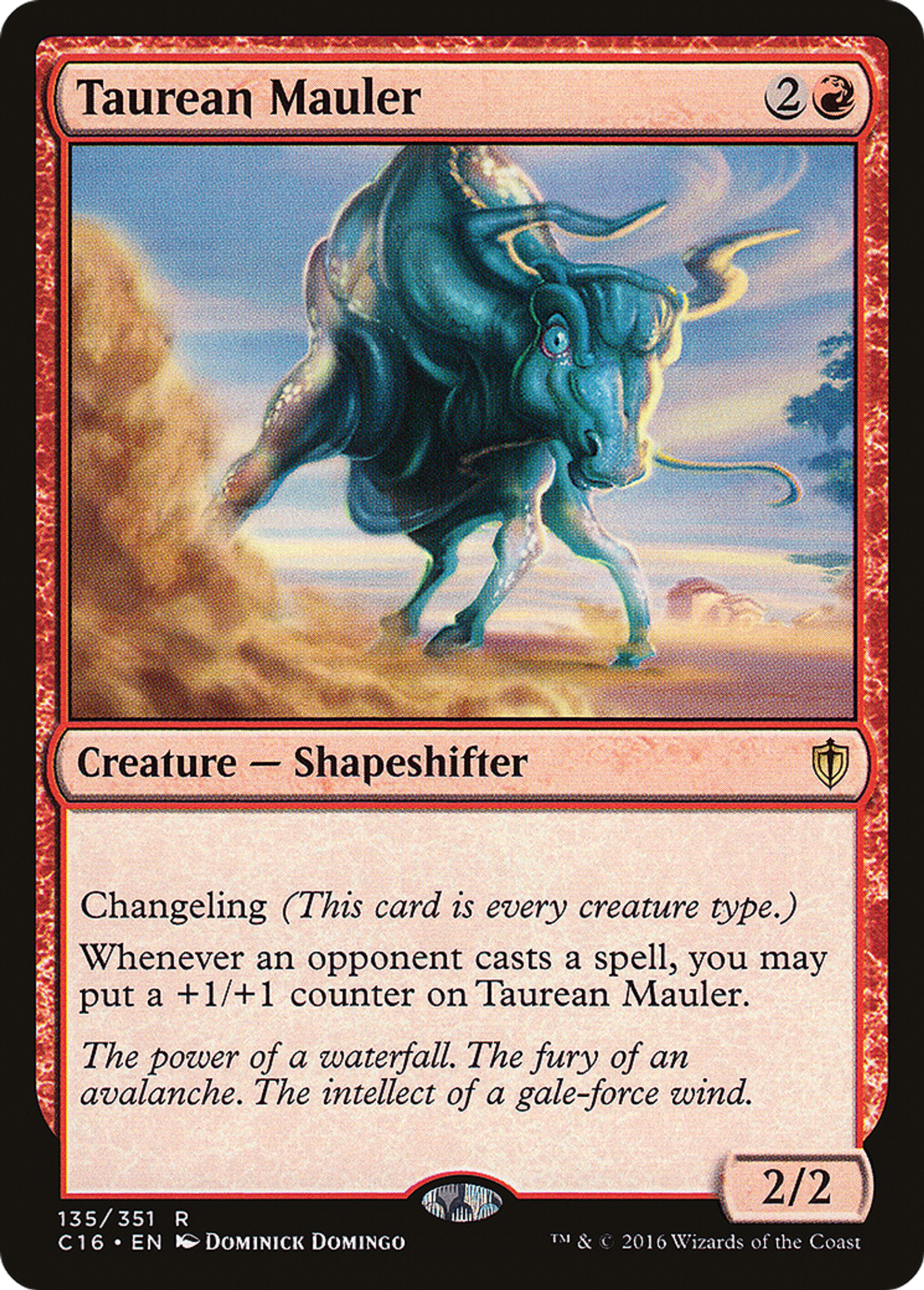 Taurean Mauler — Commander 2016 — Magic: The Gathering