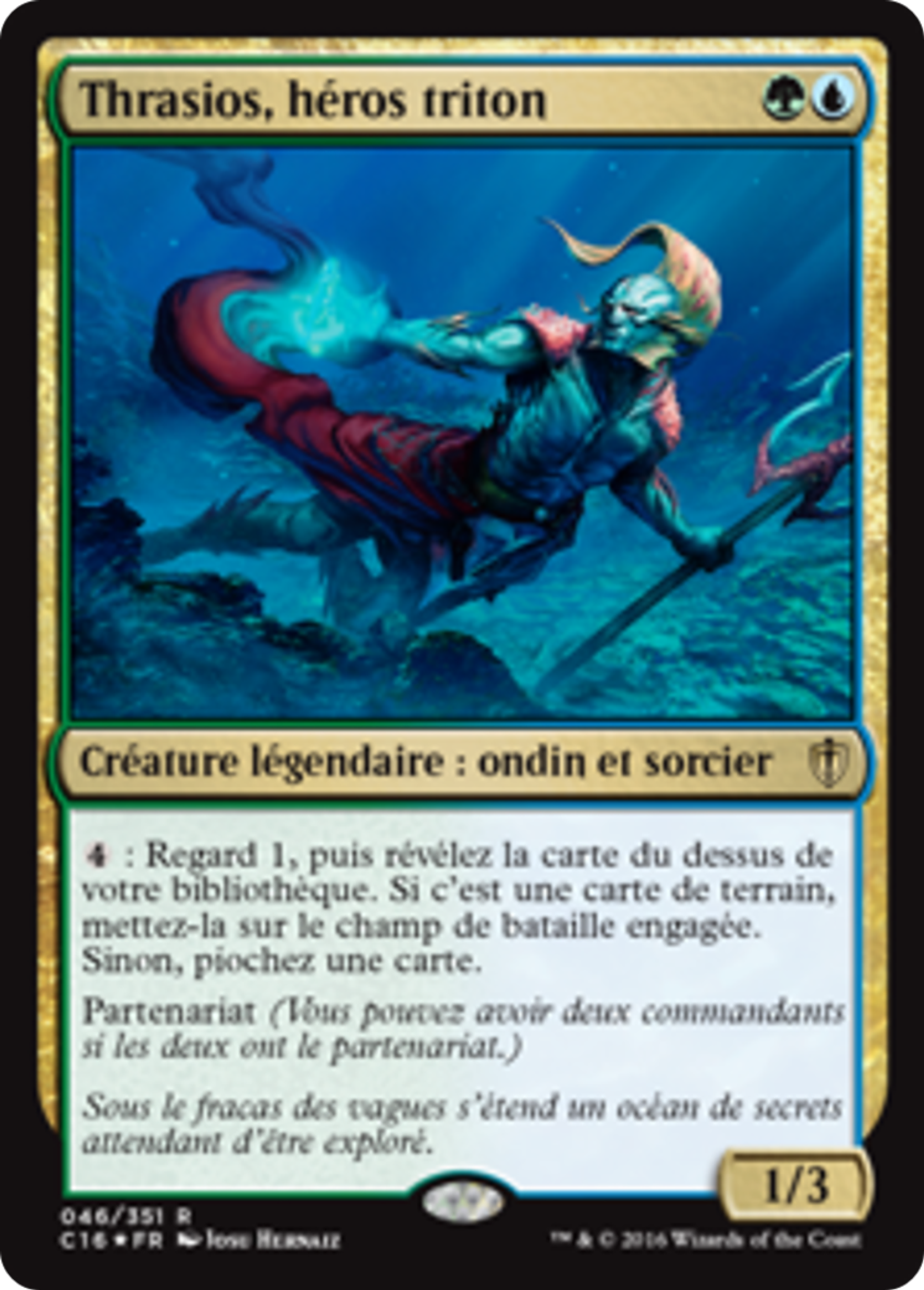 Thrasios, héros triton — Commander 2016 — Magic: The Gathering