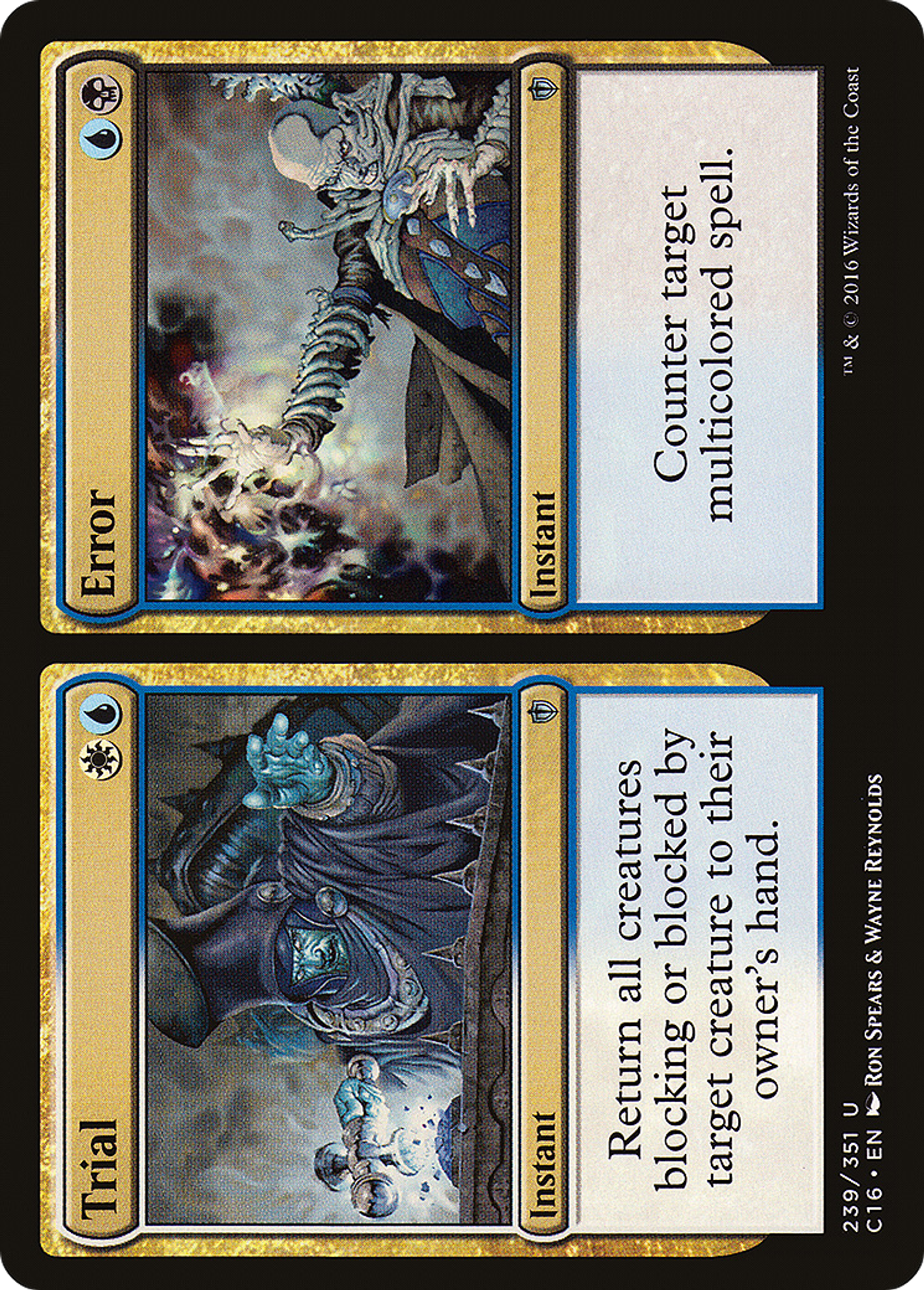Trial // Error — Commander 2016 — Magic: The Gathering