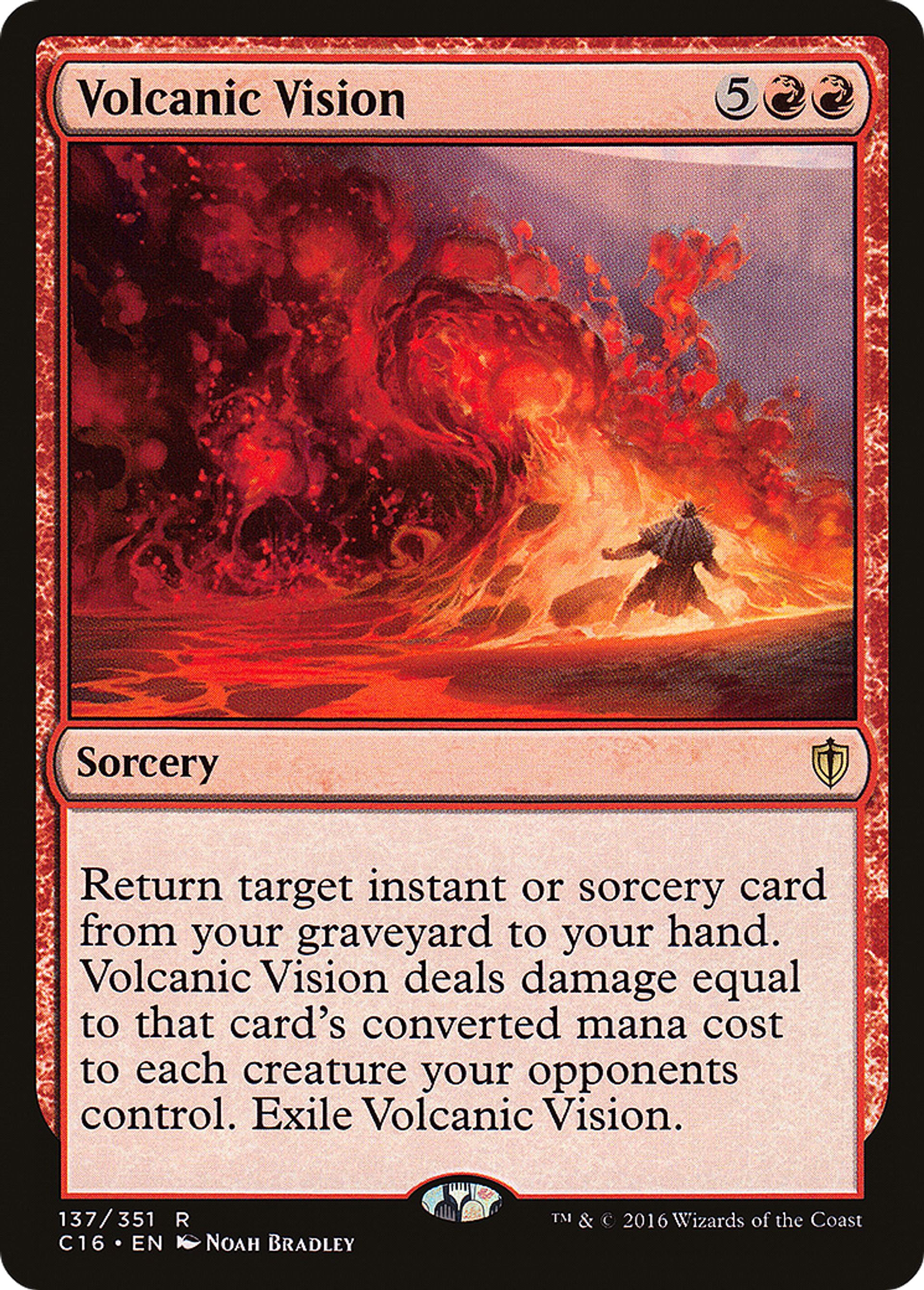 Volcanic Vision — Commander 2016 — Magic: The Gathering