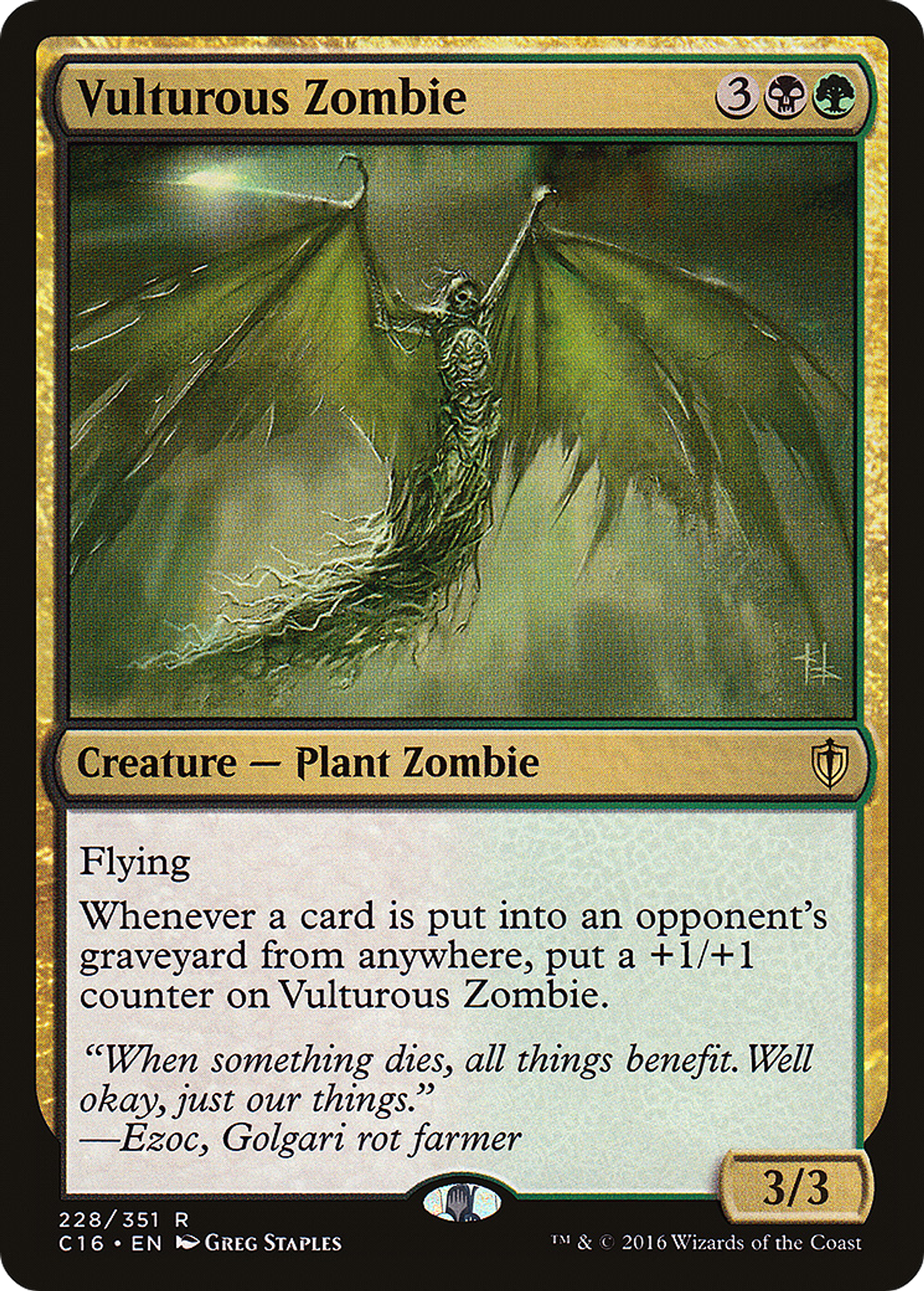 Vulturous Zombie — Commander 2016 — Magic: The Gathering