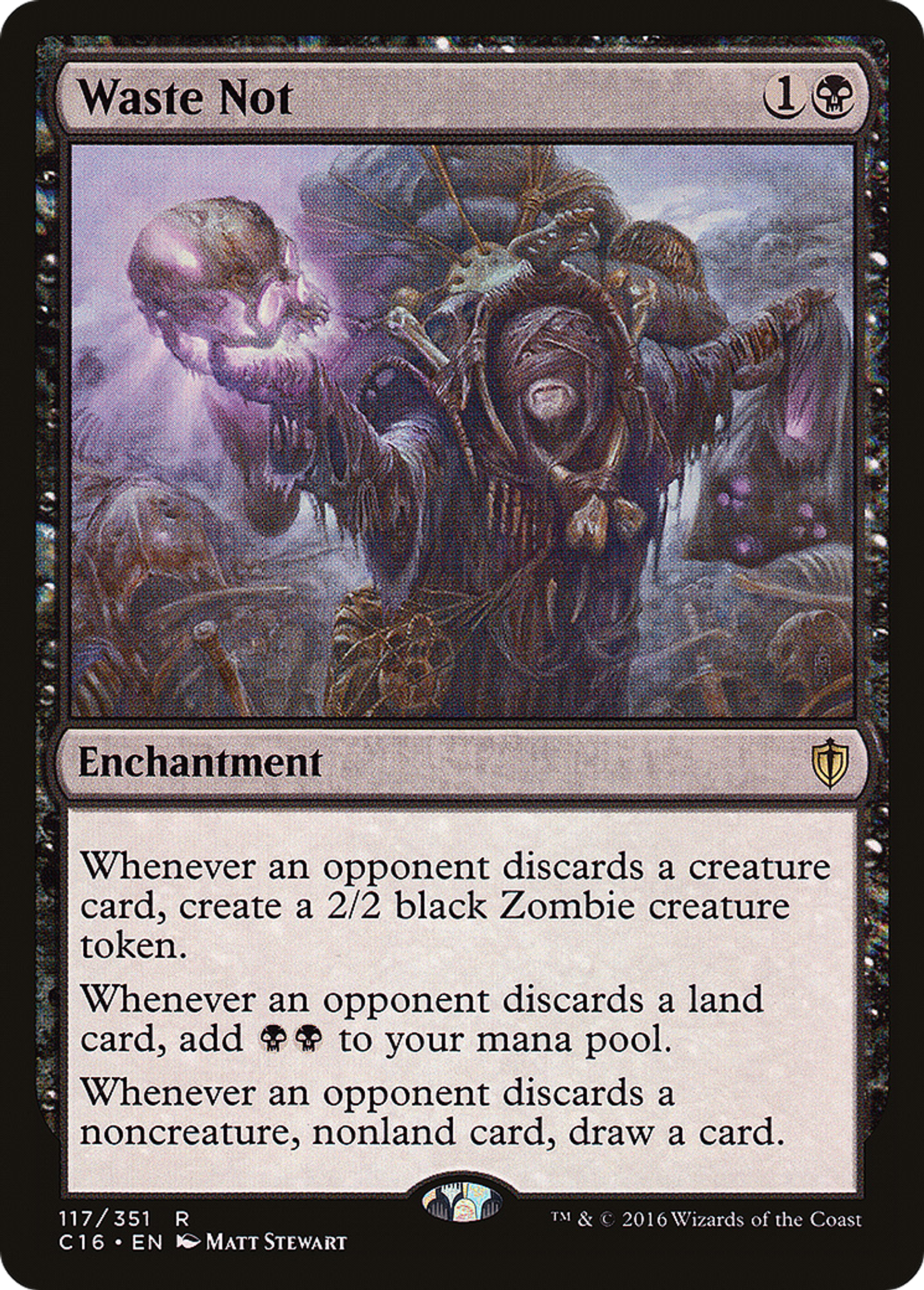 Waste Not — Commander 2016 — Magic: The Gathering