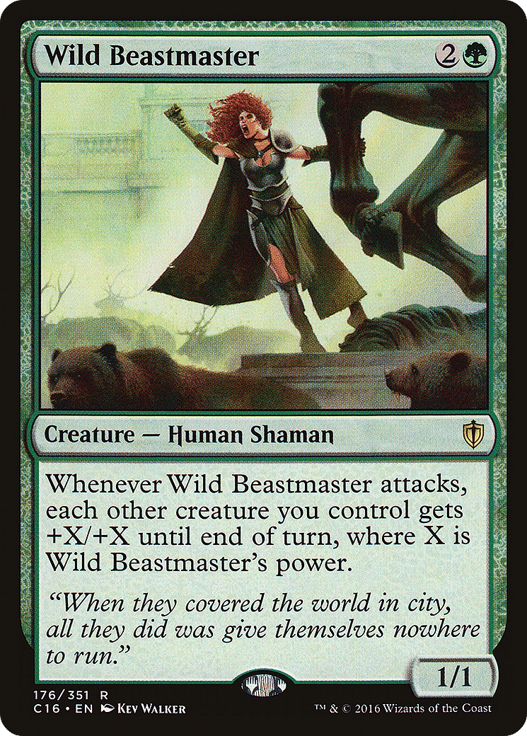 Wild Beastmaster — Commander 2016 — Magic: The Gathering