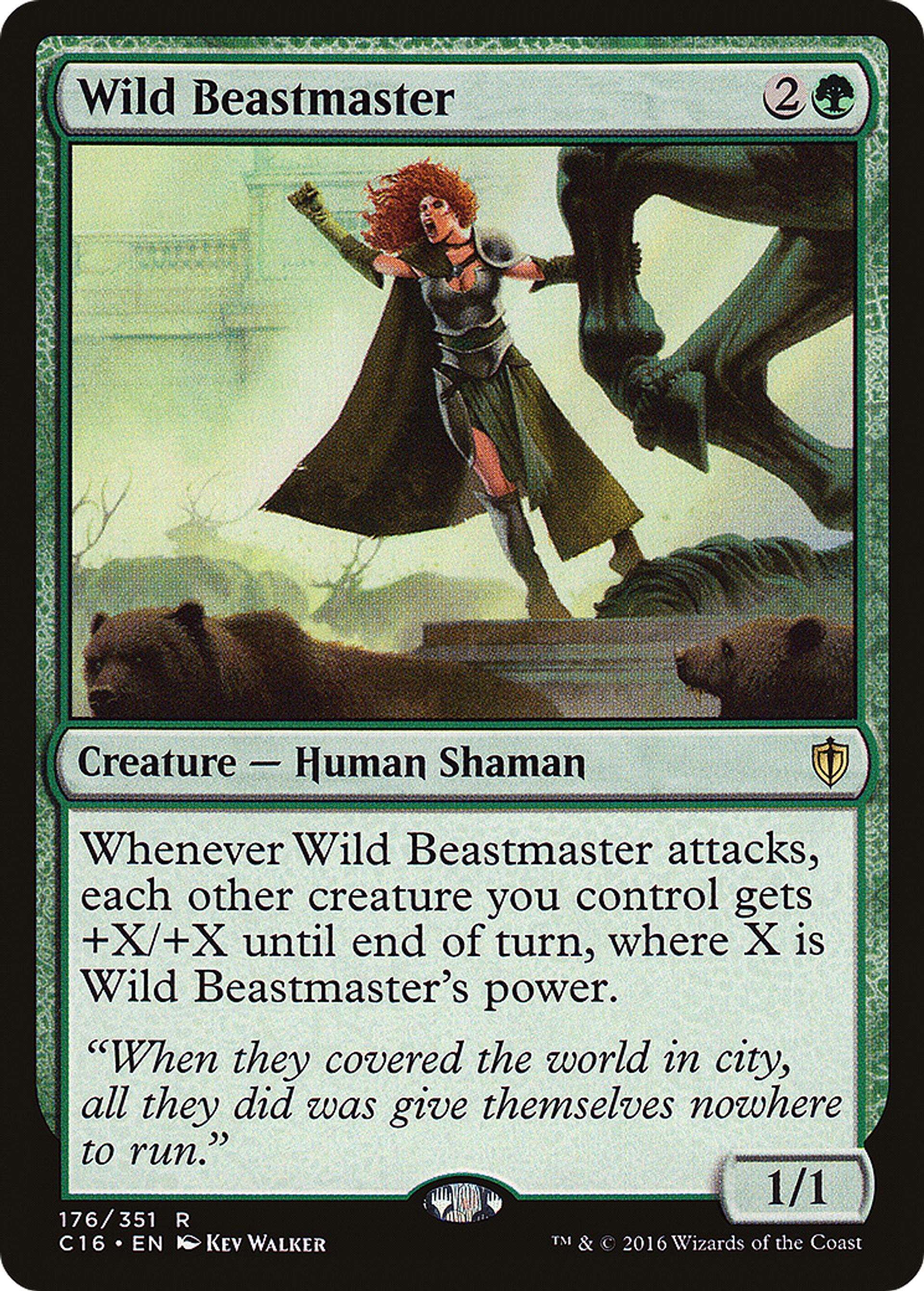Wild Beastmaster — Commander 2016 — Magic: The Gathering