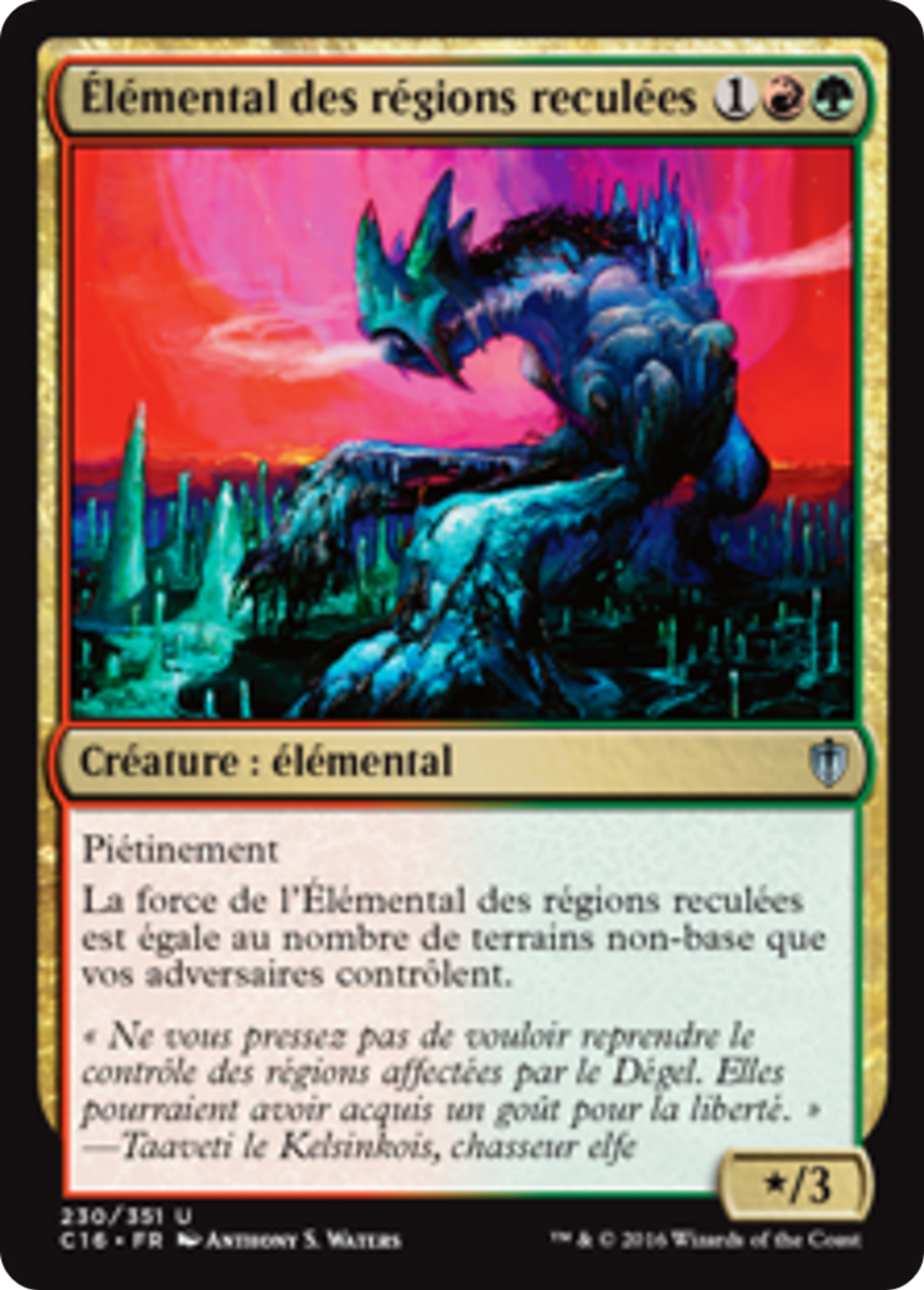 Élémental des régions reculées — Commander 2016 — Magic: The Gathering