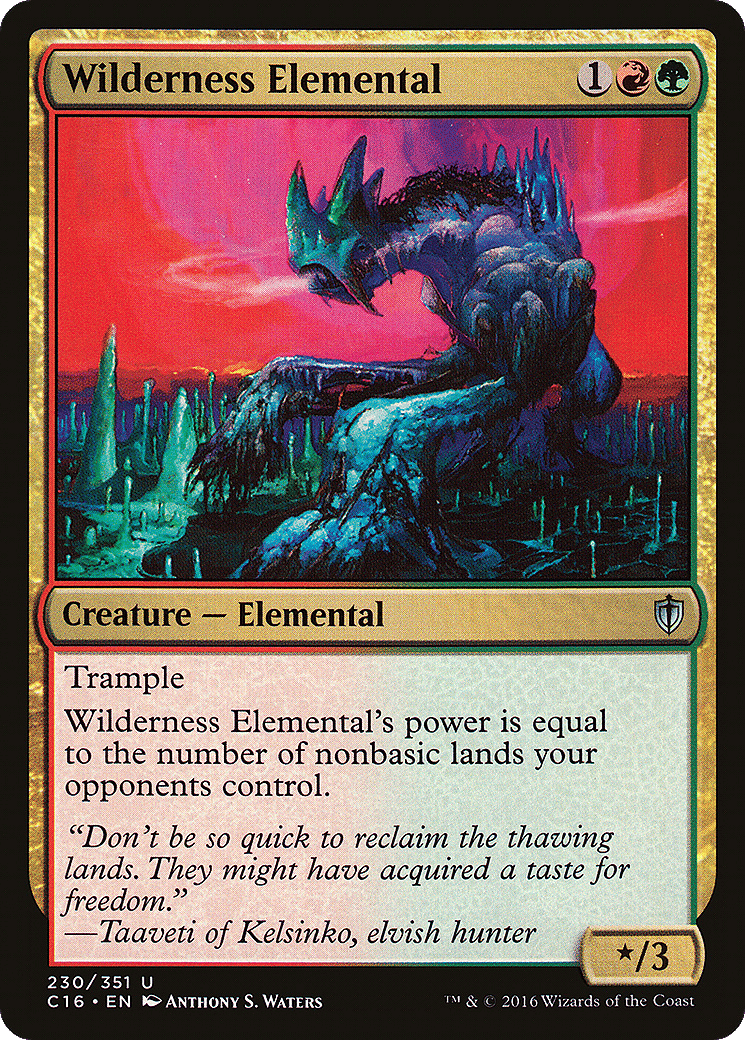 Wilderness Elemental — Commander 2016 — Magic: The Gathering