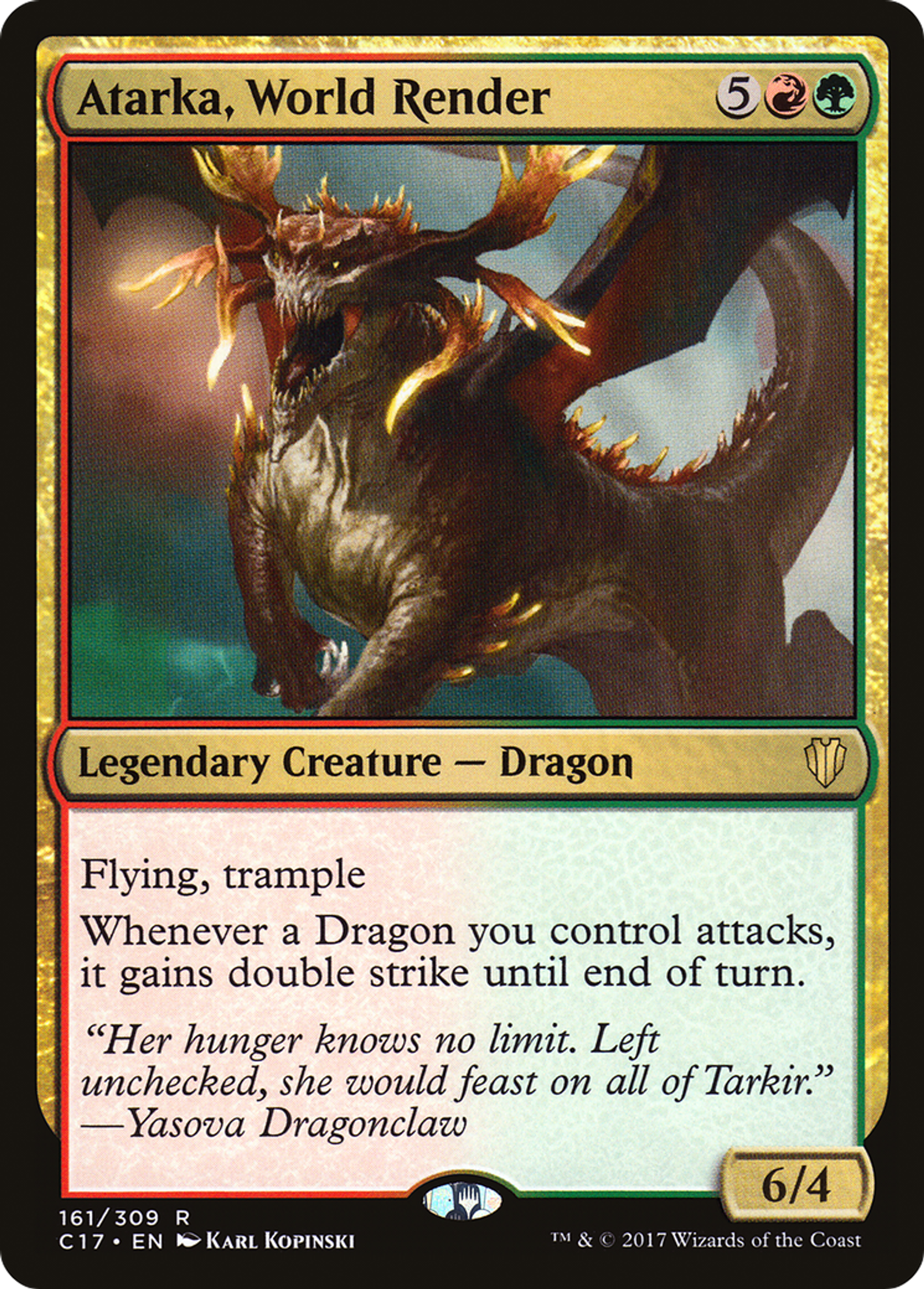 Atarka, broyeuse de monde — Commander 2017 — Magic: The Gathering