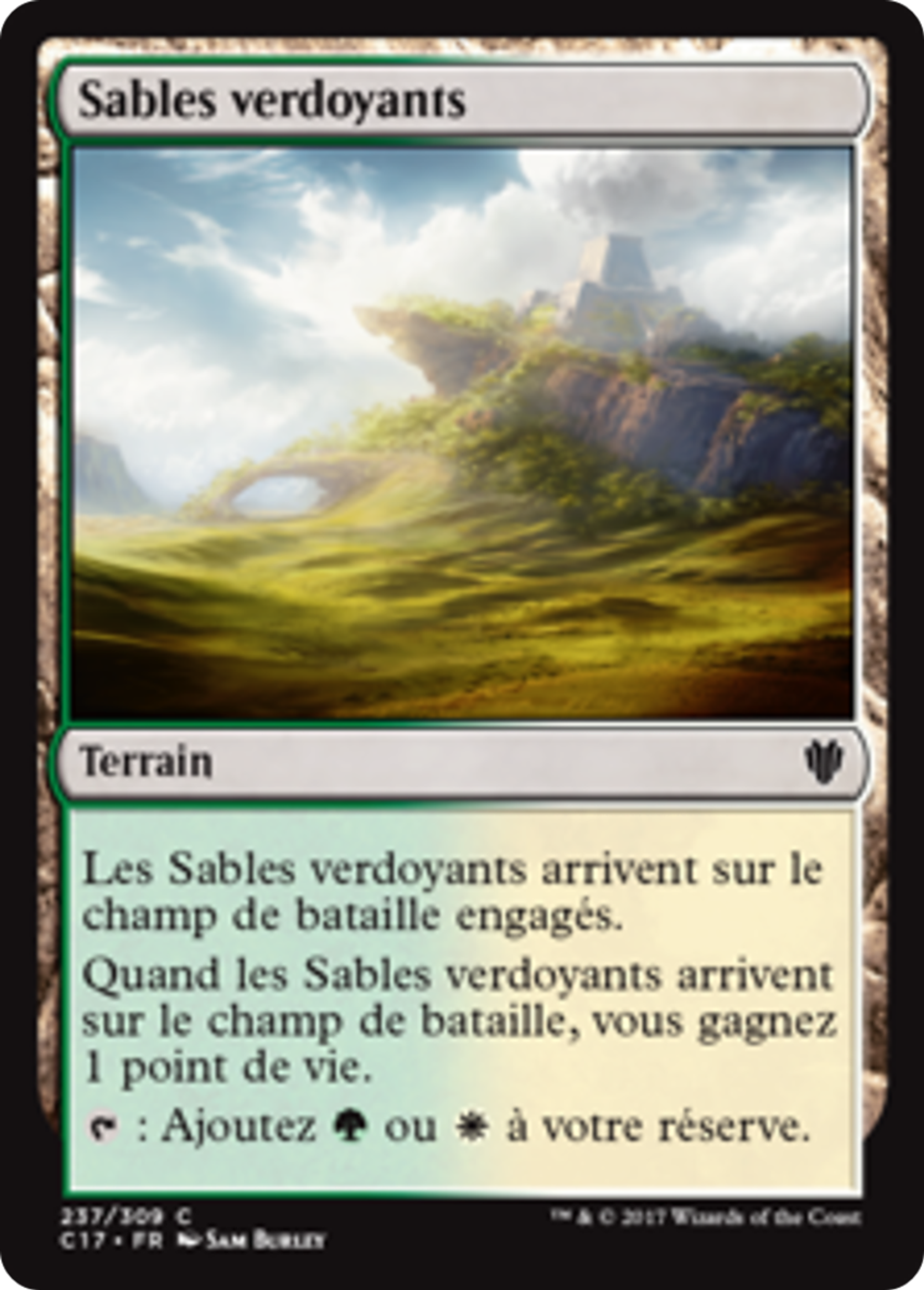 Sables verdoyants — Commander 2017 — Magic: The Gathering