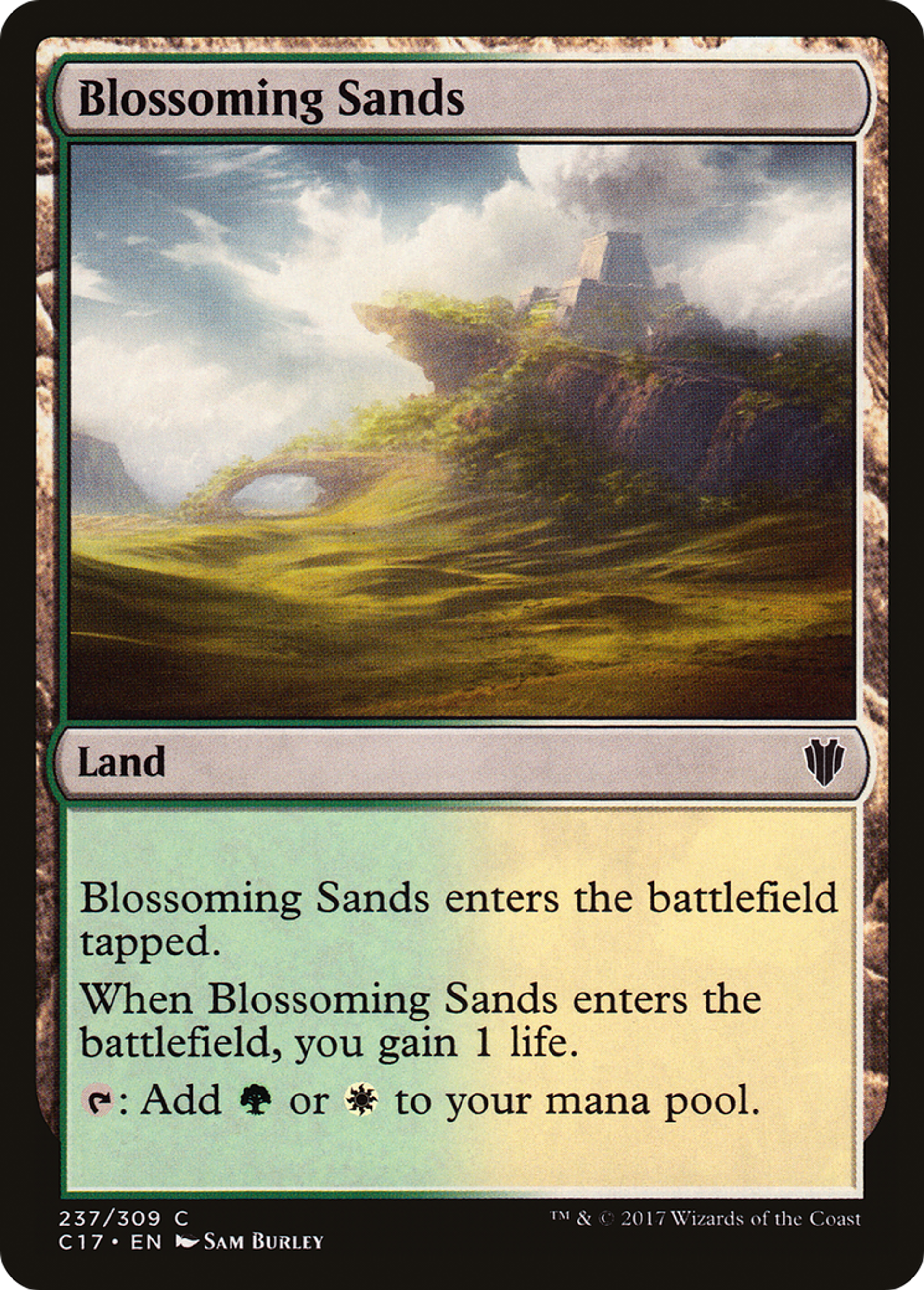 Blossoming Sands — Commander 2017 — Magic: The Gathering