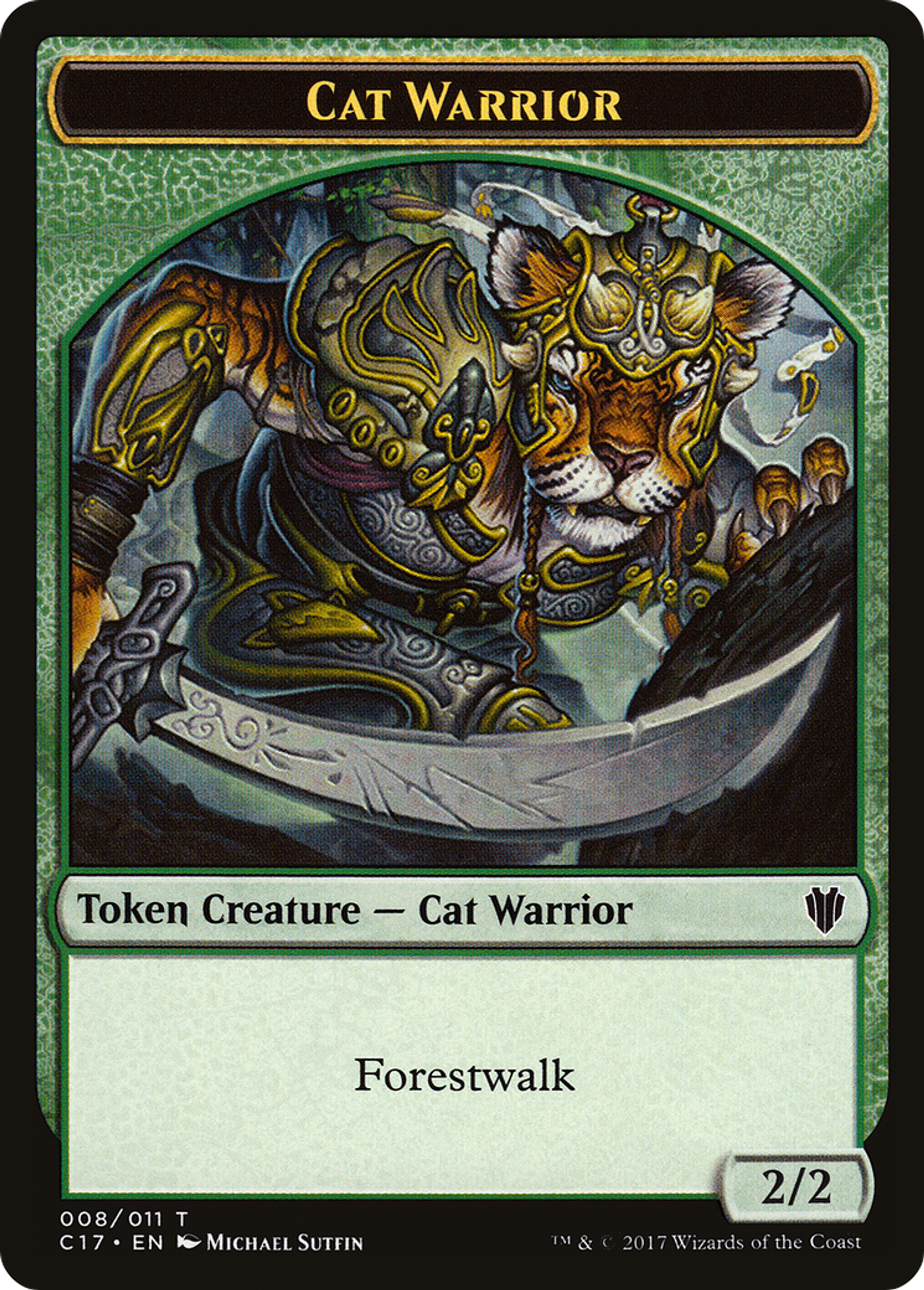 Cat Warrior — Commander 2017 — Magic: The Gathering