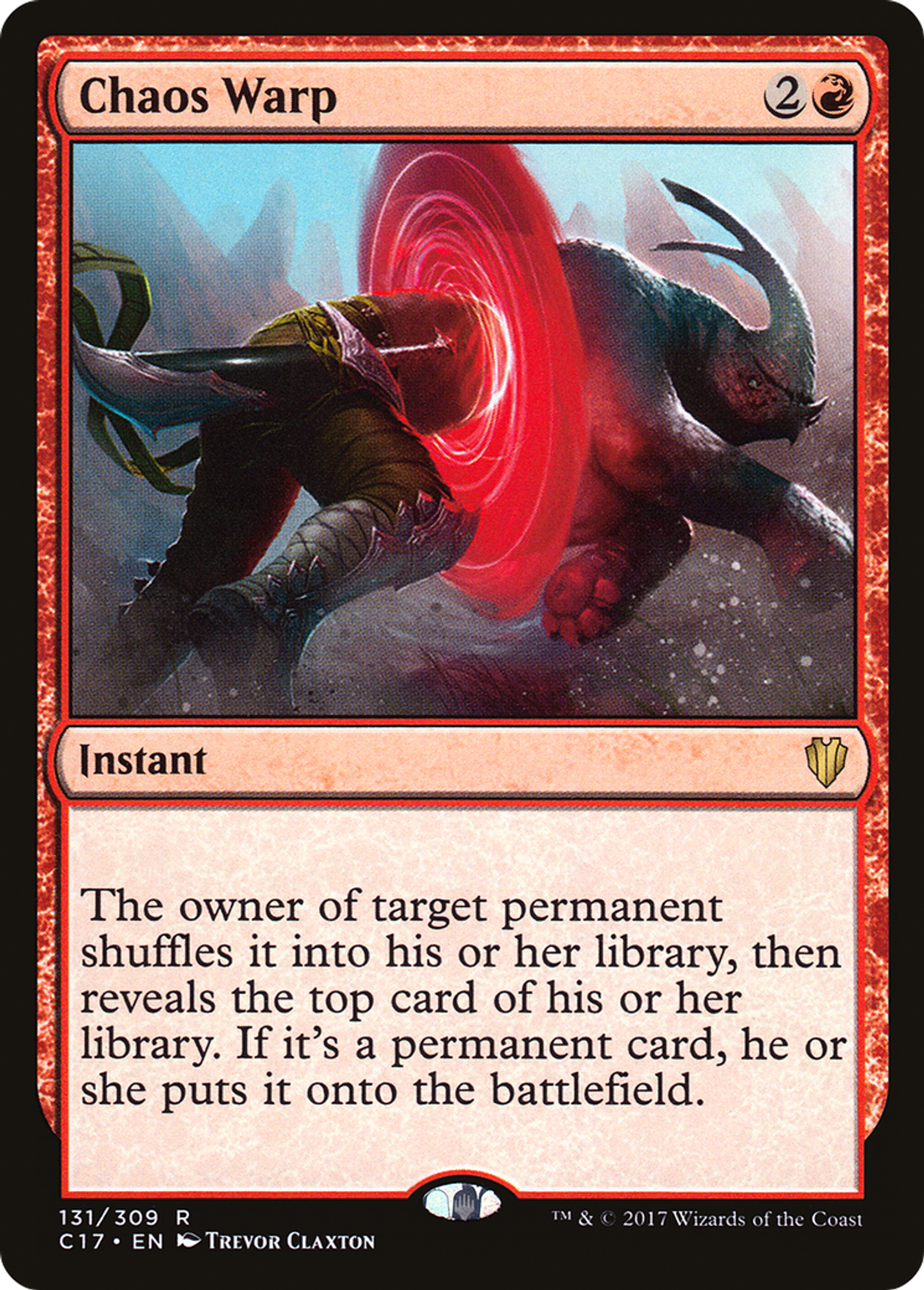 Chaos Warp — Commander 2017 — Magic: The Gathering