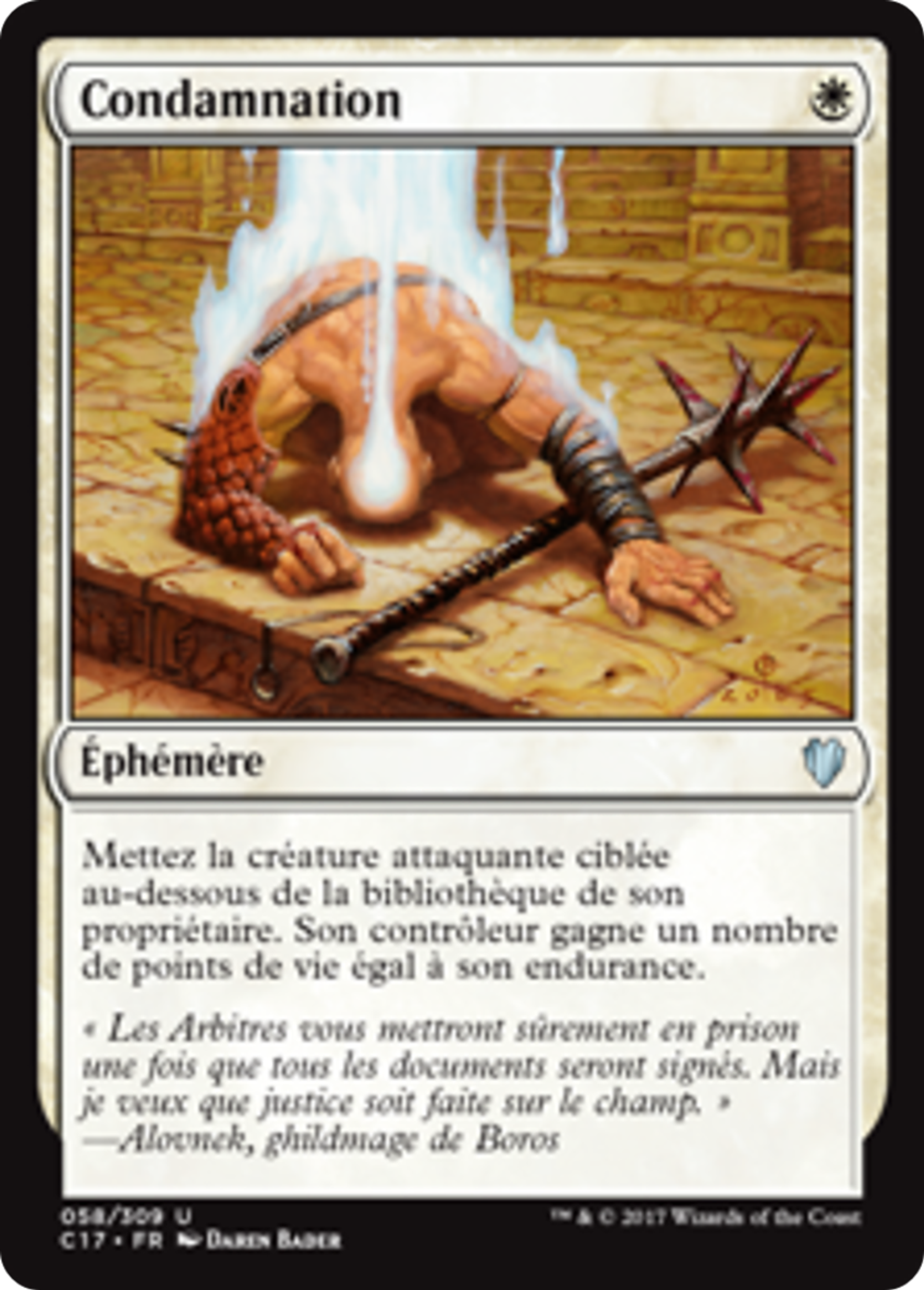 Condamnation — Commander 2017 — Magic: The Gathering