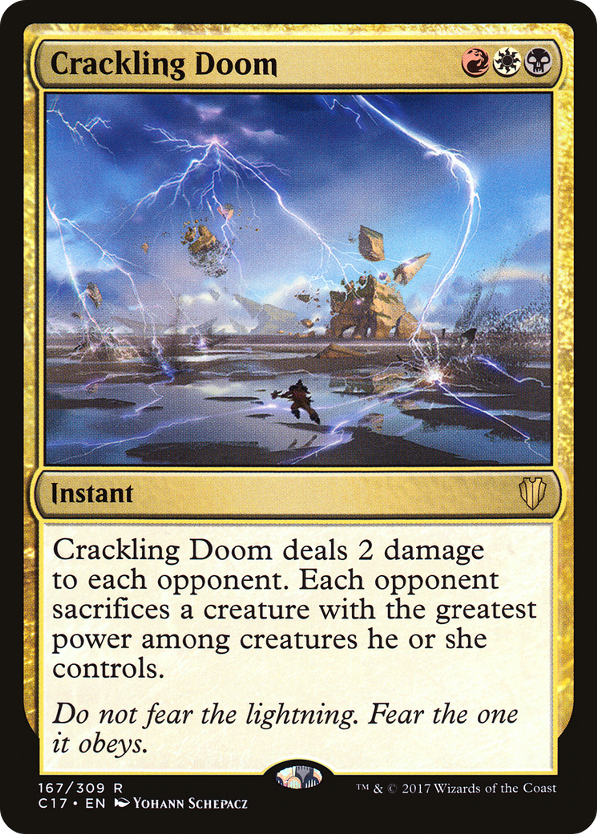 Crackling Doom — Commander 2017 — Magic: The Gathering