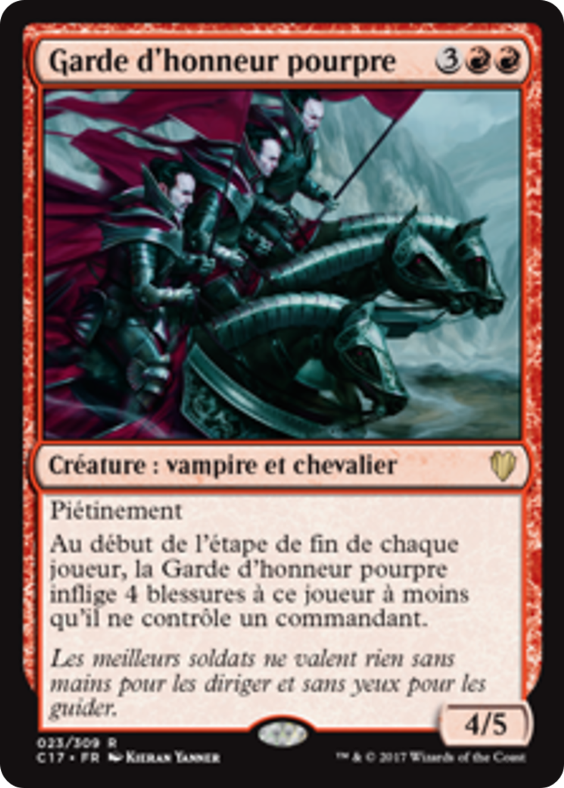 Garde d'honneur pourpre — Commander 2017 — Magic: The Gathering