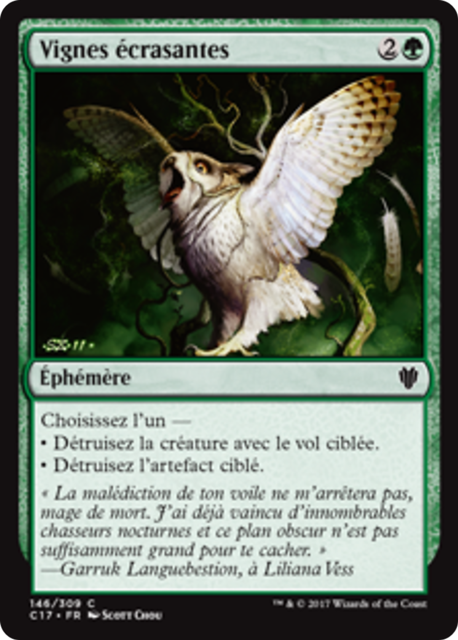 Vignes écrasantes — Commander 2017 — Magic: The Gathering