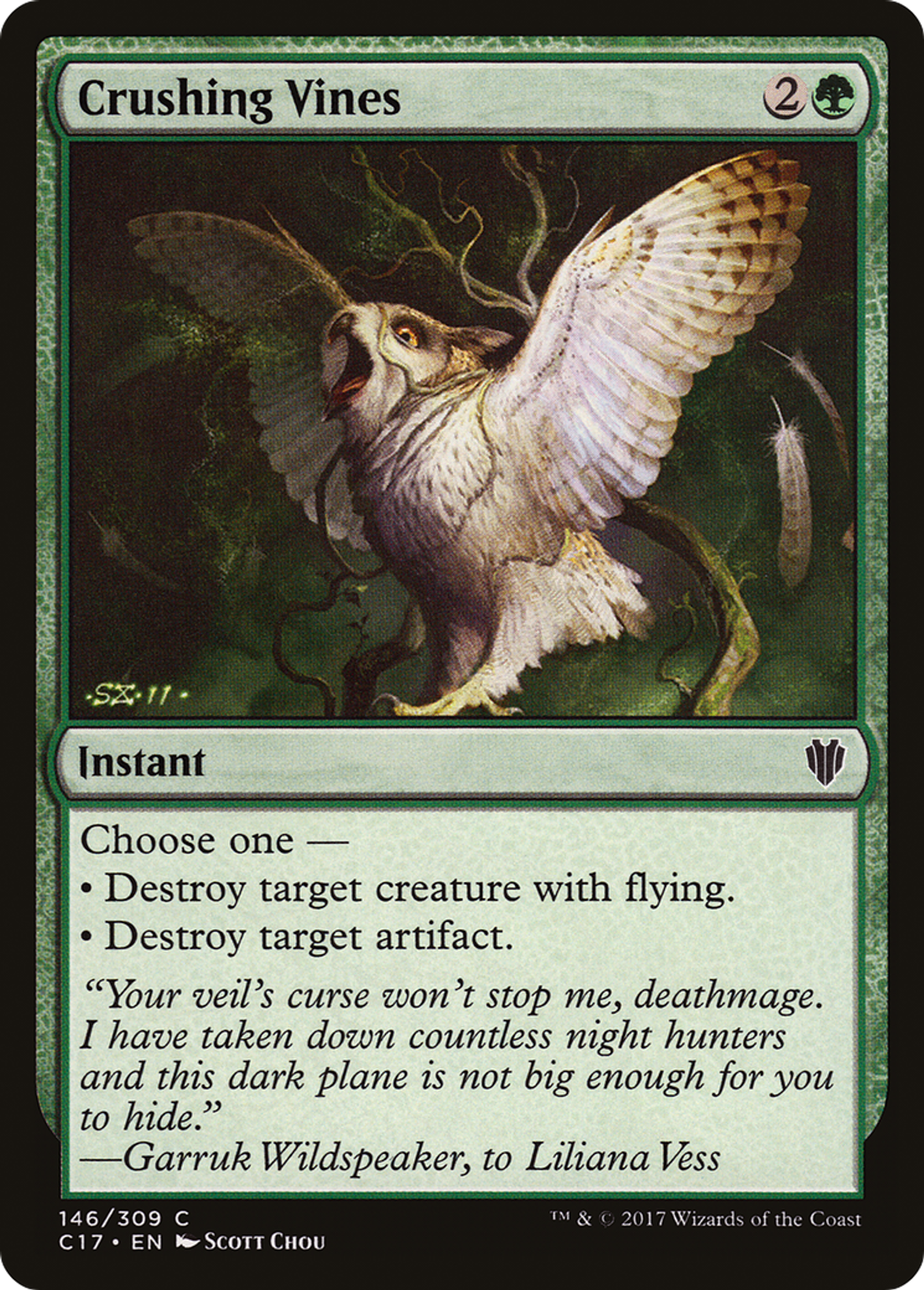 Crushing Vines — Commander 2017 — Magic: The Gathering
