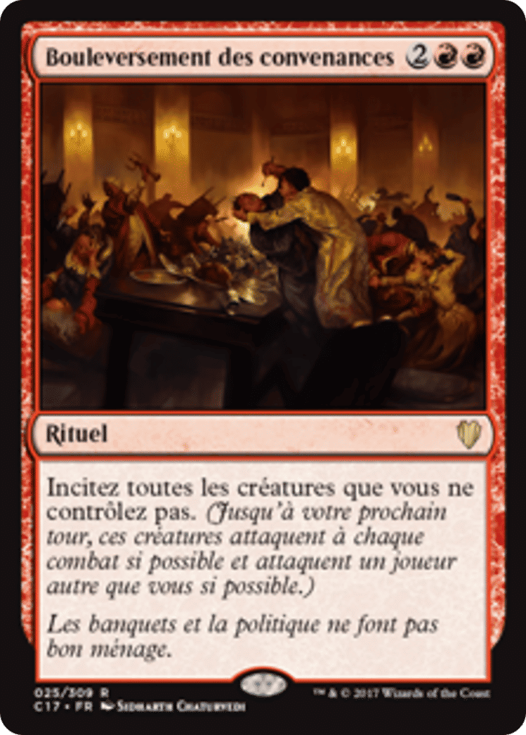 Bouleversement des convenances — Commander 2017 — Magic: The Gathering